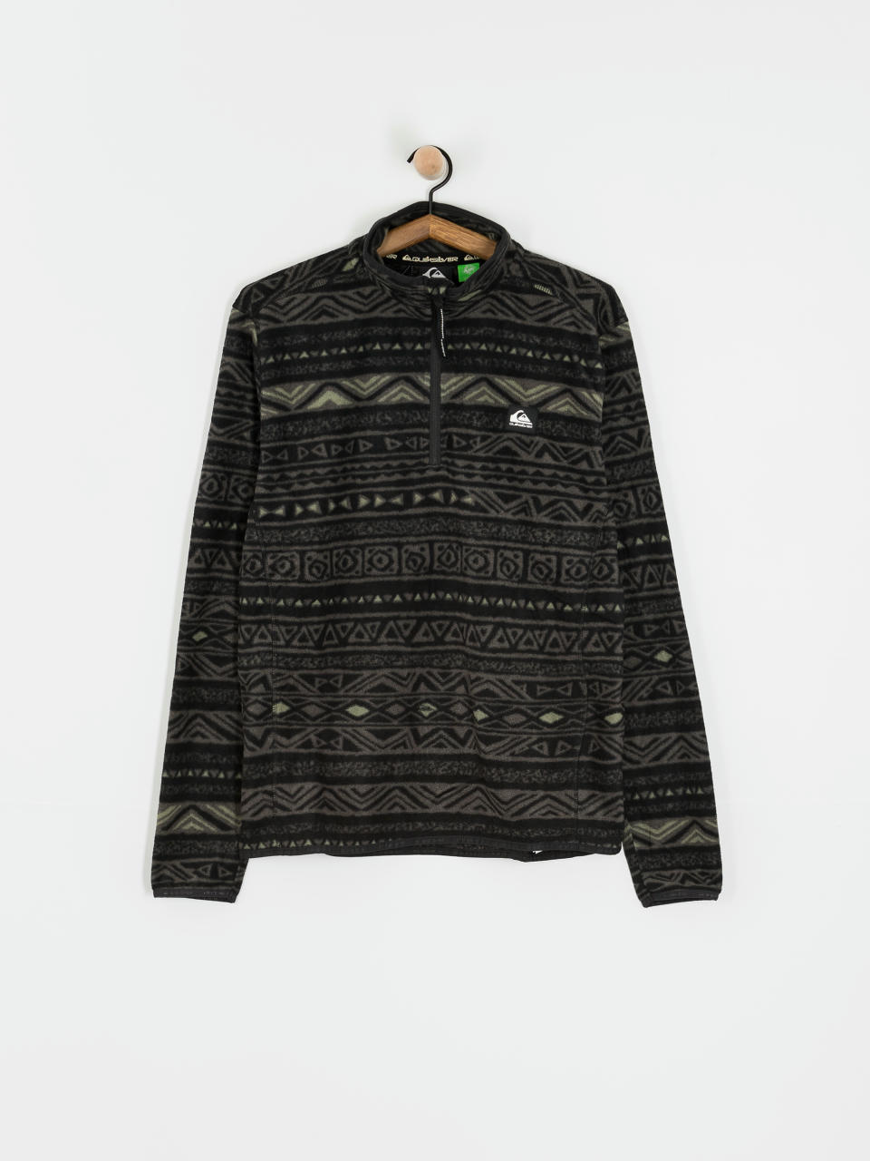 Fleecová mikina Quiksilver Aker (tribal heritage blk)