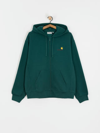 Mikina s kapucí Carhartt WIP American Script ZHD (malachite)