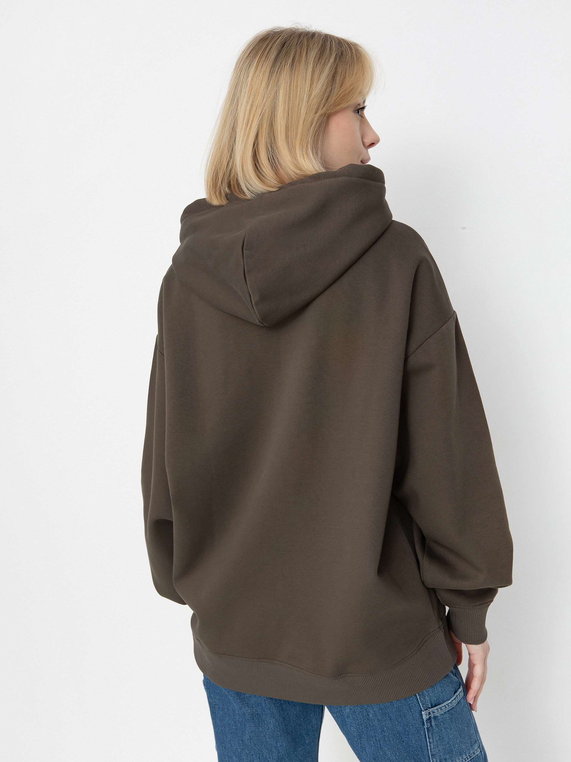 Mikina s kapucí Vans Harmonious Os HD Wmn (turkish coffee)