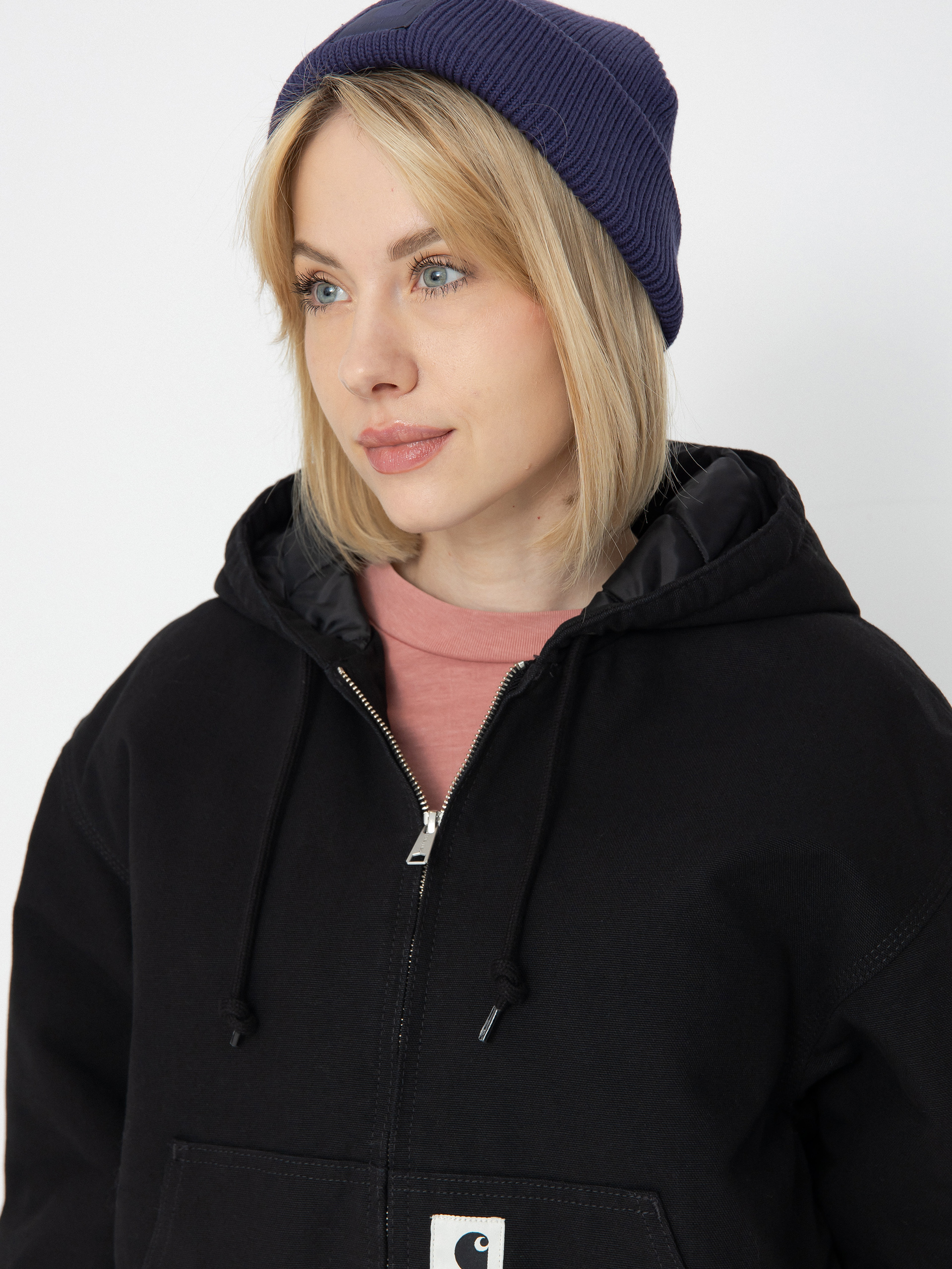 Bunda Carhartt WIP OG Active Wmn (black rinsed canvas)