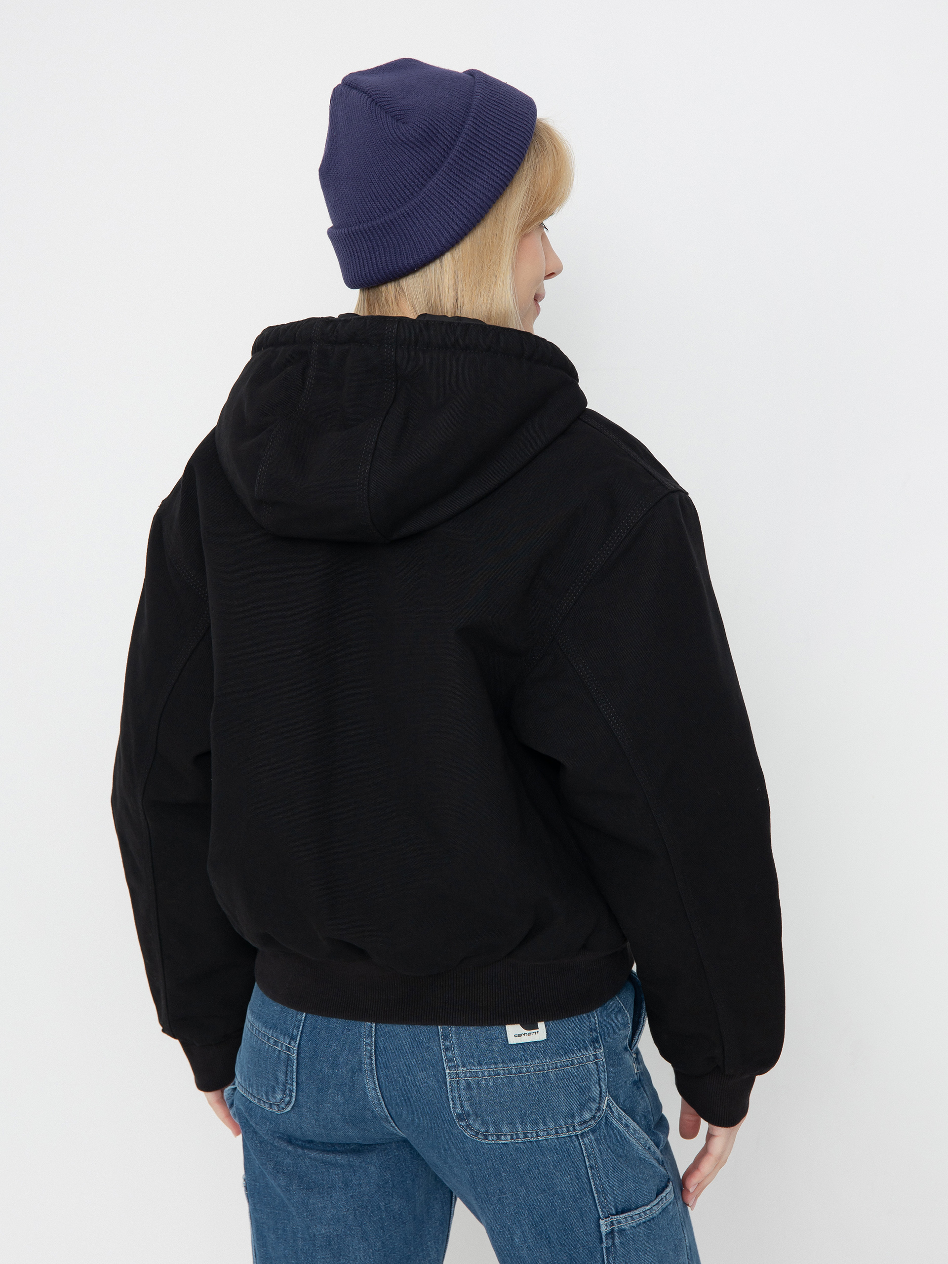 Bunda Carhartt WIP OG Active Wmn (black rinsed canvas)