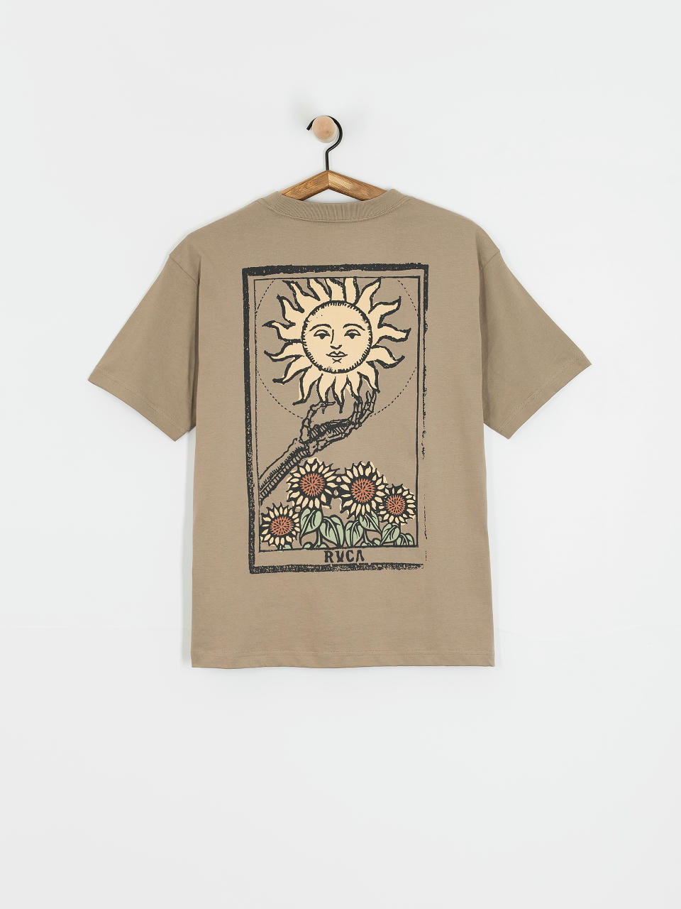 Tričko RVCA Sunflower Tarrot (dark khaki)