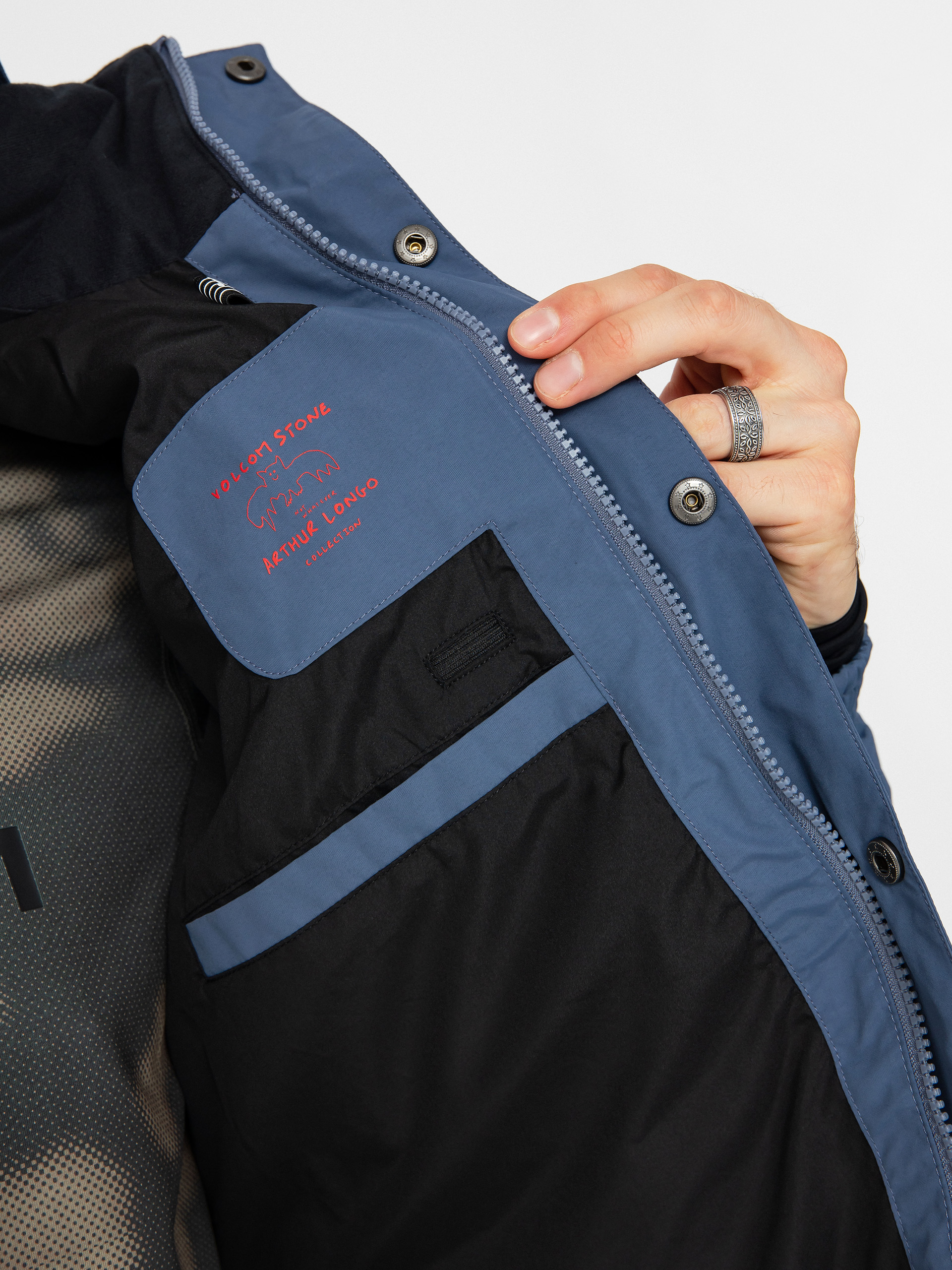 Pánská Snowboardová bunda Volcom Longo Gore Tex (indigo)