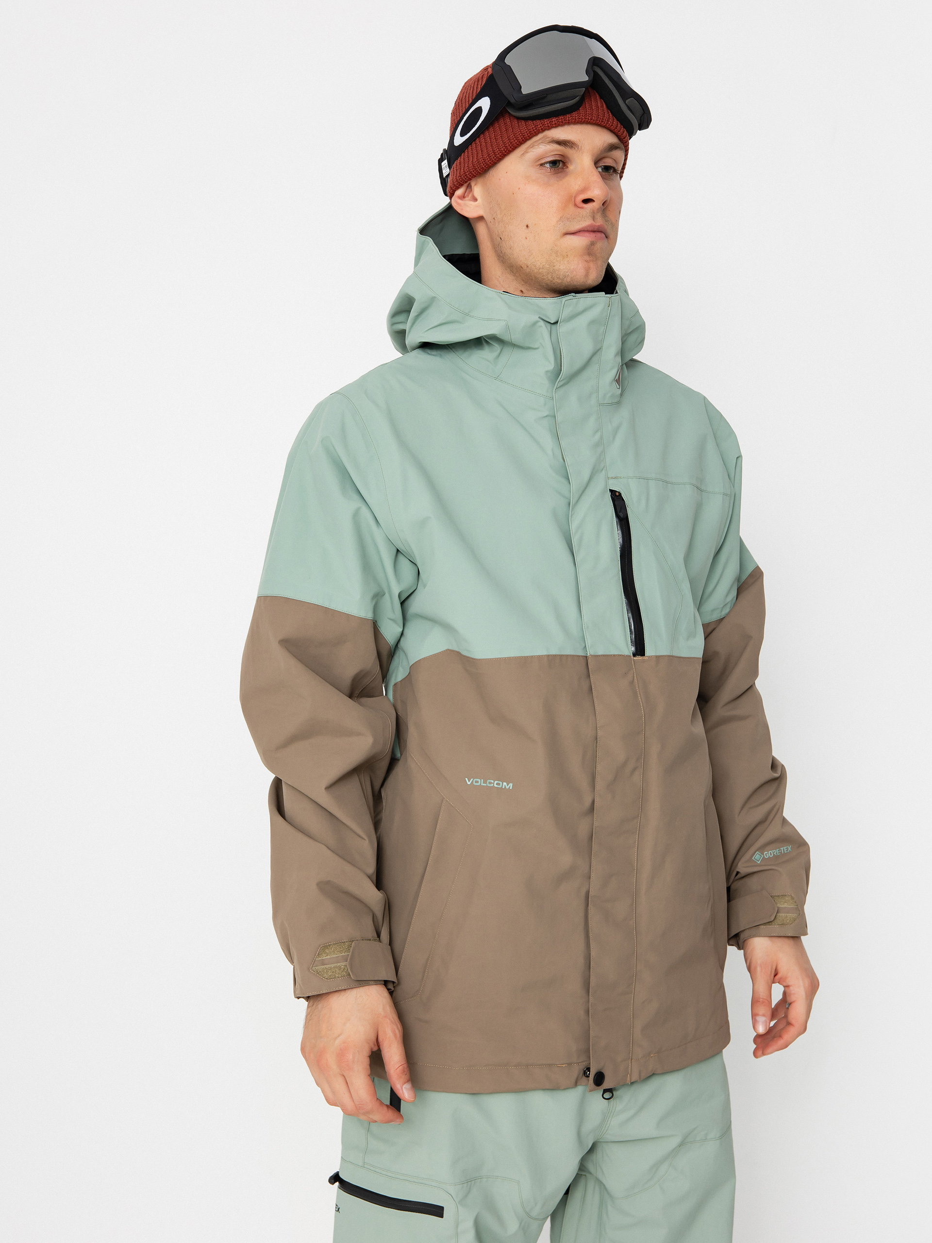Pánská Snowboardová bunda Volcom L Gore Tex (agave)