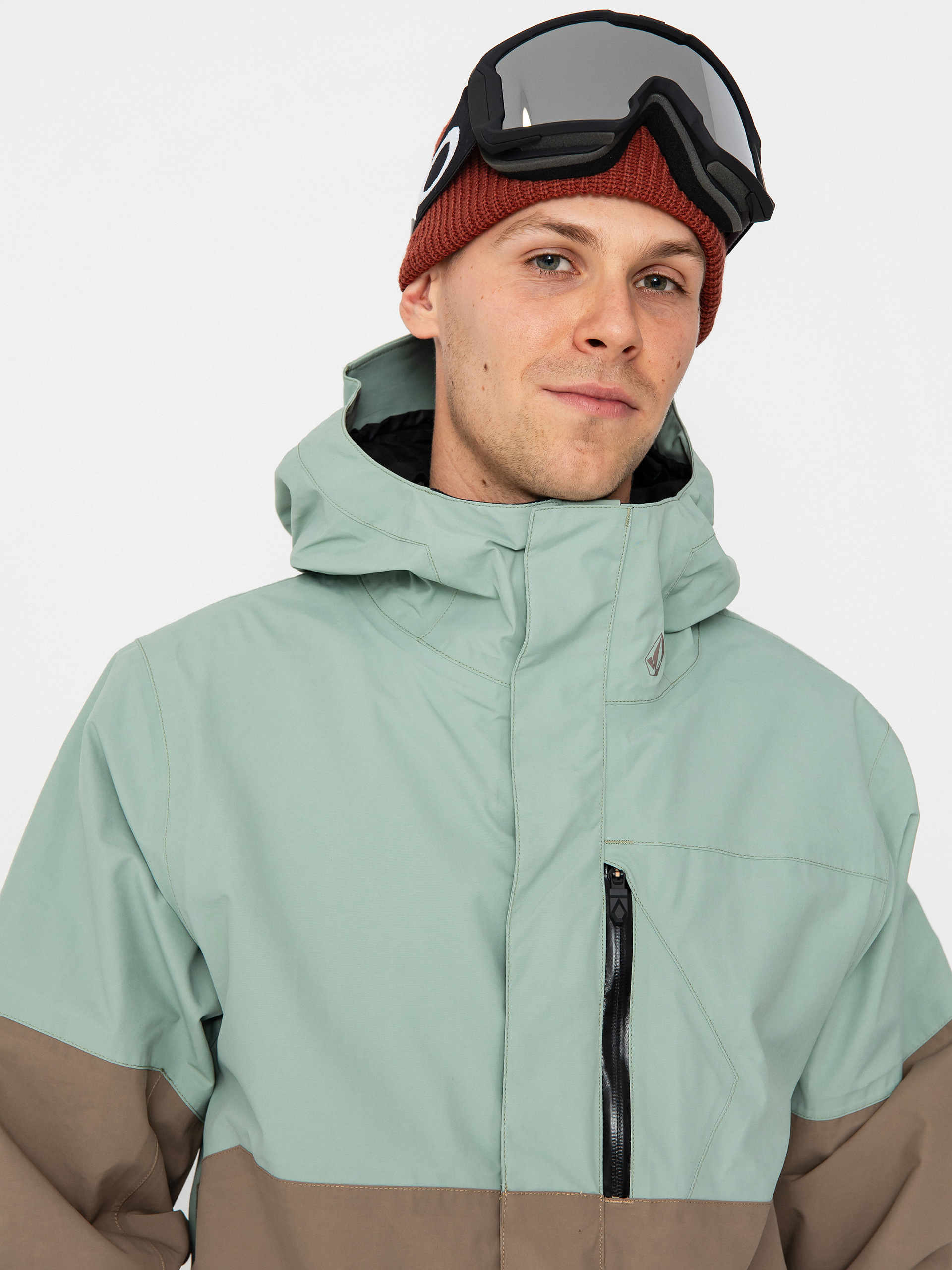 Pánská Snowboardová bunda Volcom L Gore Tex (agave)
