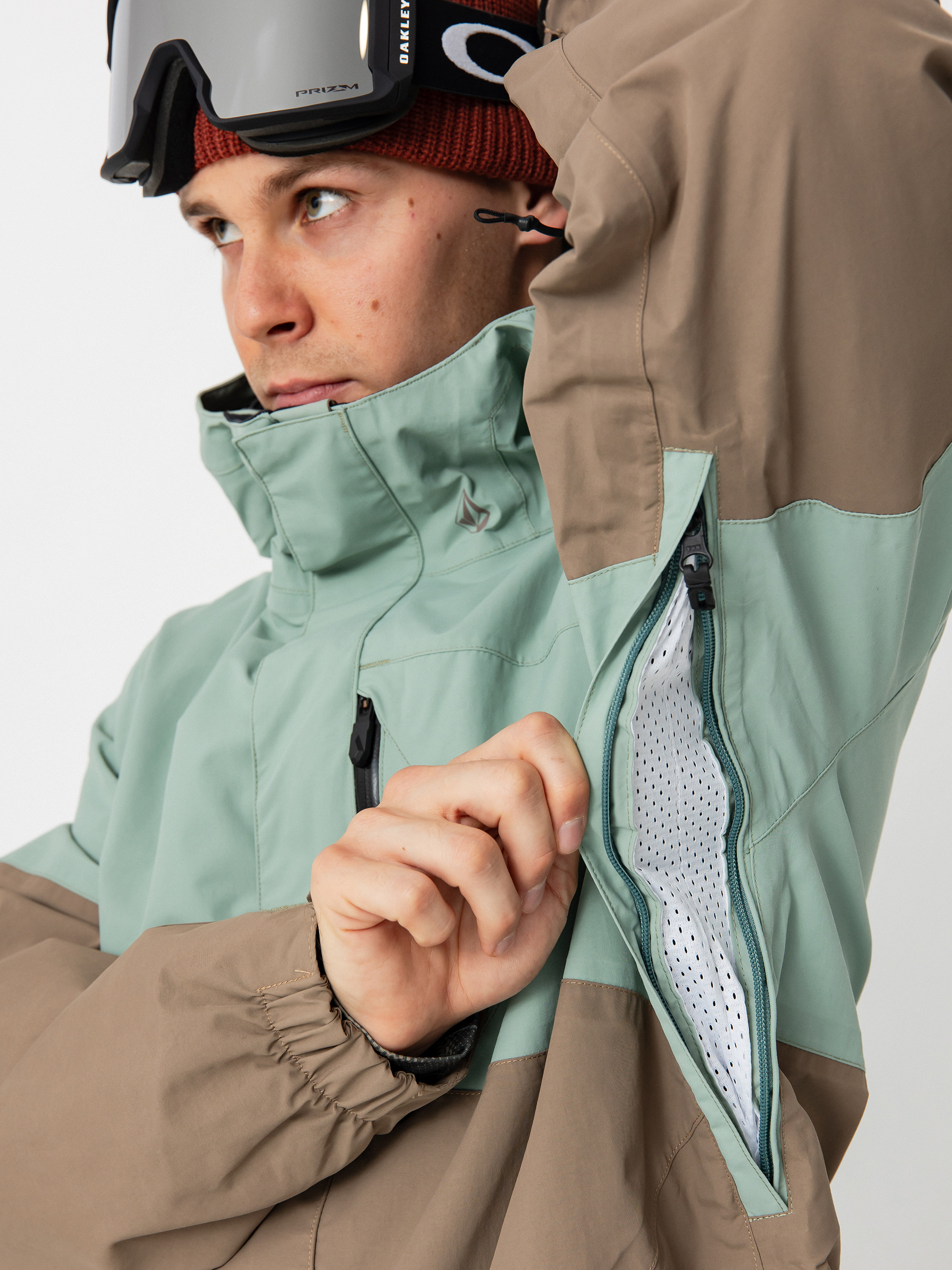 Pánská Snowboardová bunda Volcom L Gore Tex (agave)