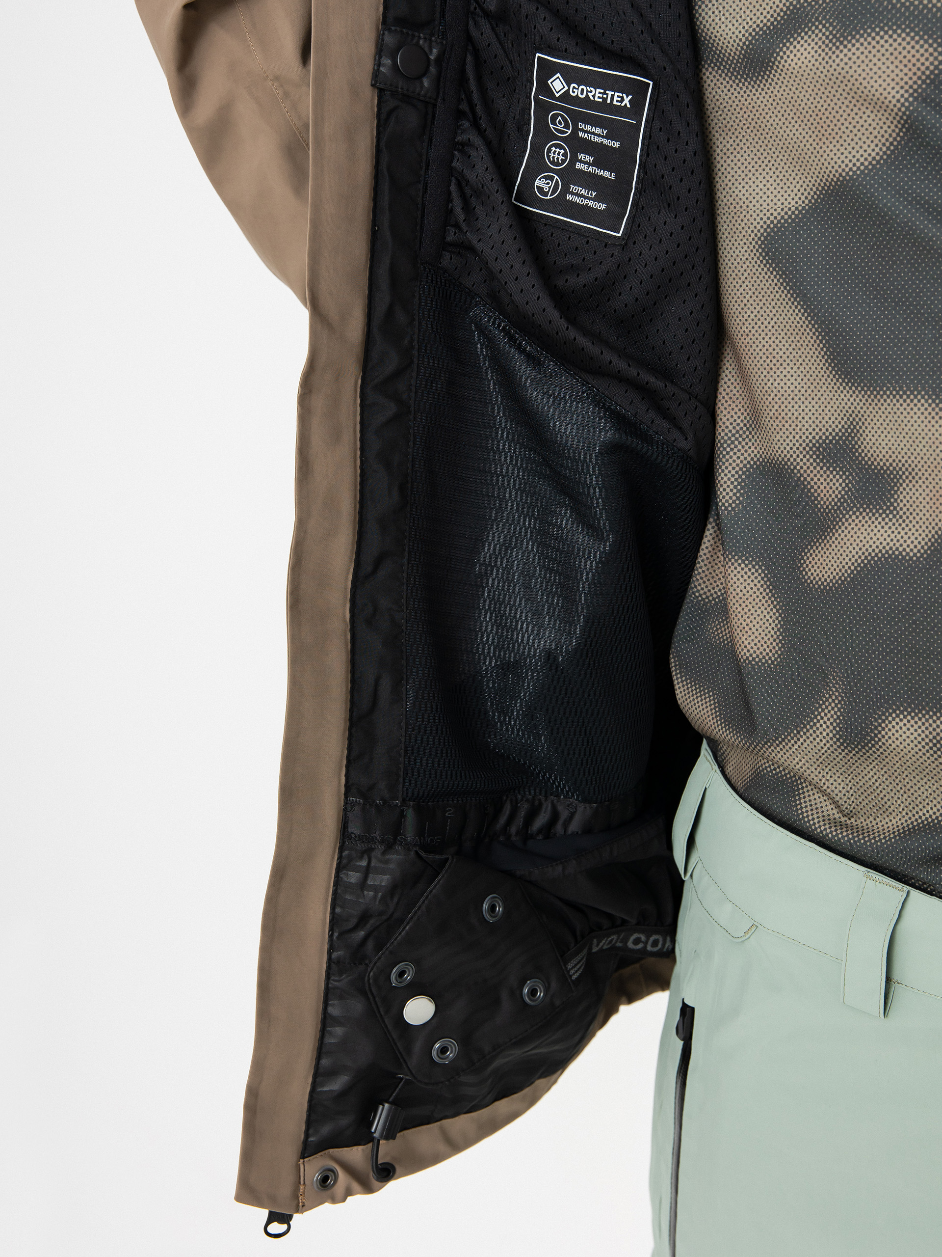 Pánská Snowboardová bunda Volcom L Gore Tex (agave)