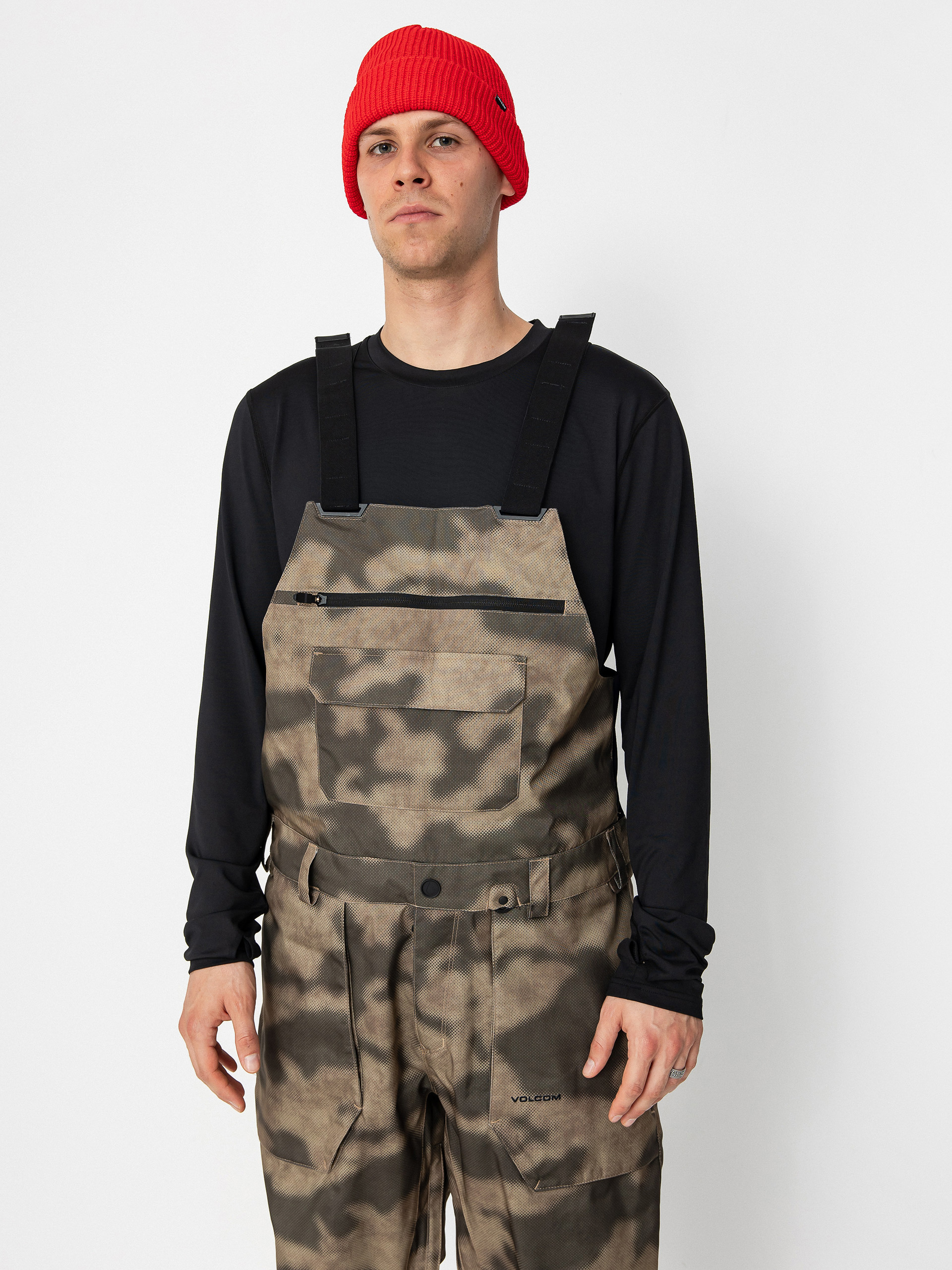 Pánské Snowboardové kalhoty  Volcom Roan Bib Overall (camouflage)