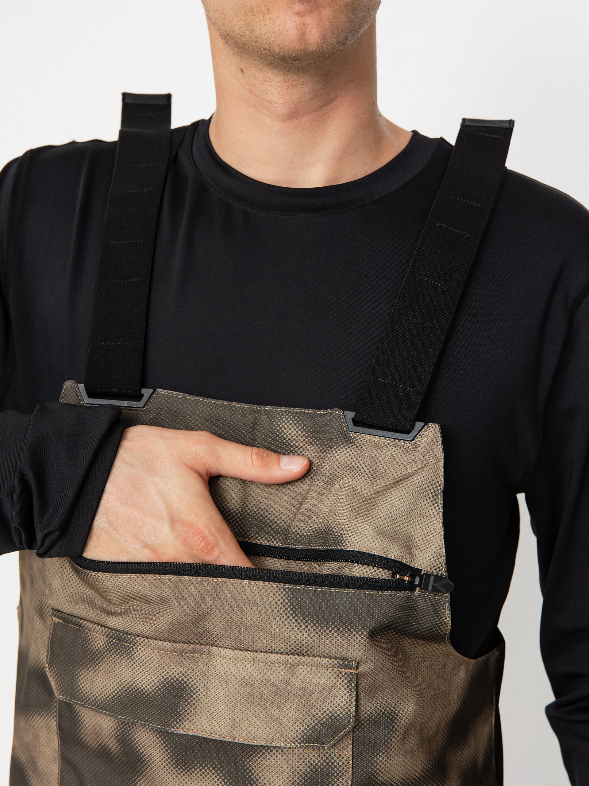 Pánské Snowboardové kalhoty  Volcom Roan Bib Overall (camouflage)