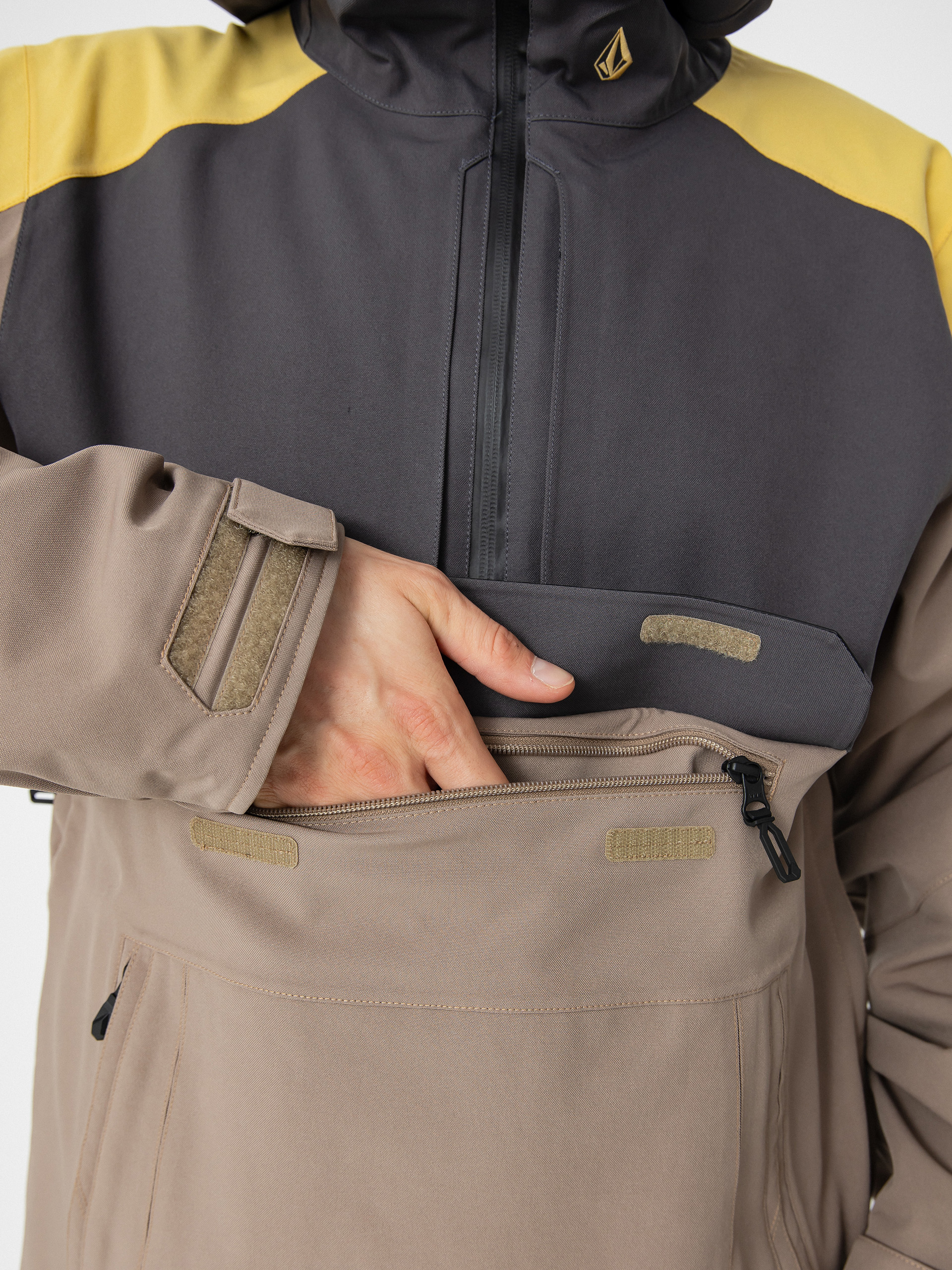 Pánská Snowboardová bunda Volcom Brighton Pullover (chestnut brown)