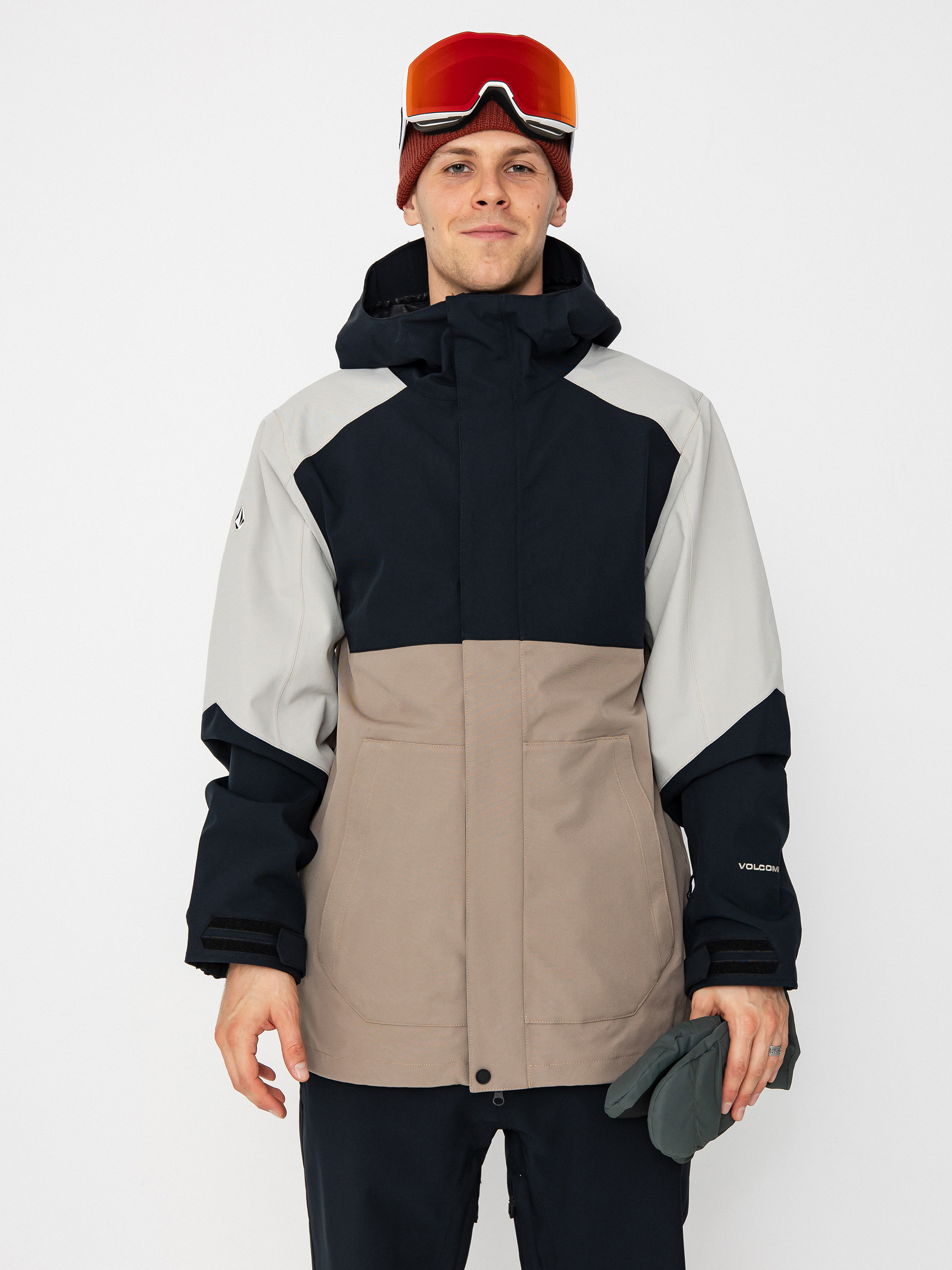 Snowboardová bunda Volcom Brighton Full Zip (chestnut brown)