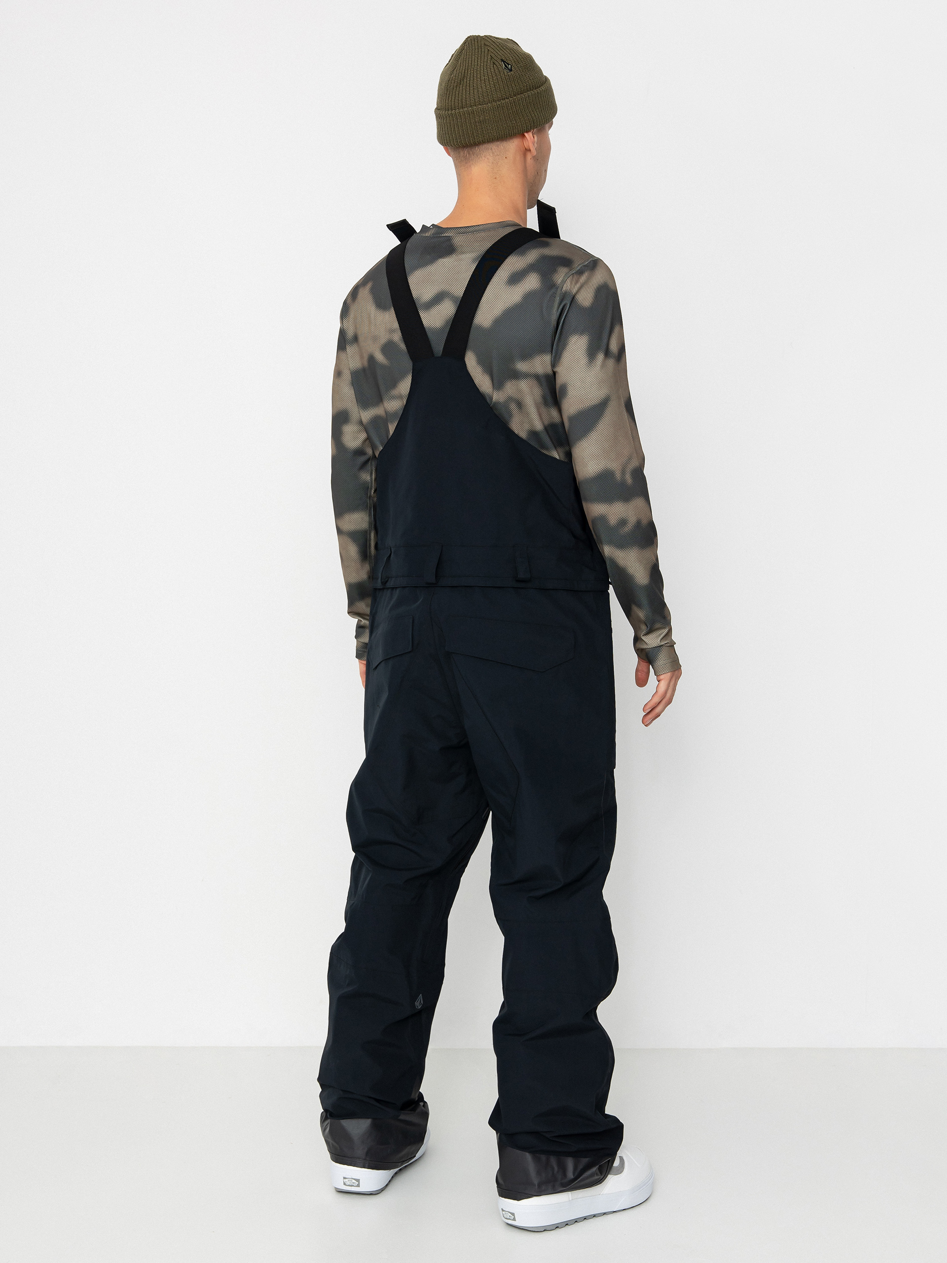 Pánské Snowboardové kalhoty  Volcom Rain Gore Tex Bib Overall (black)