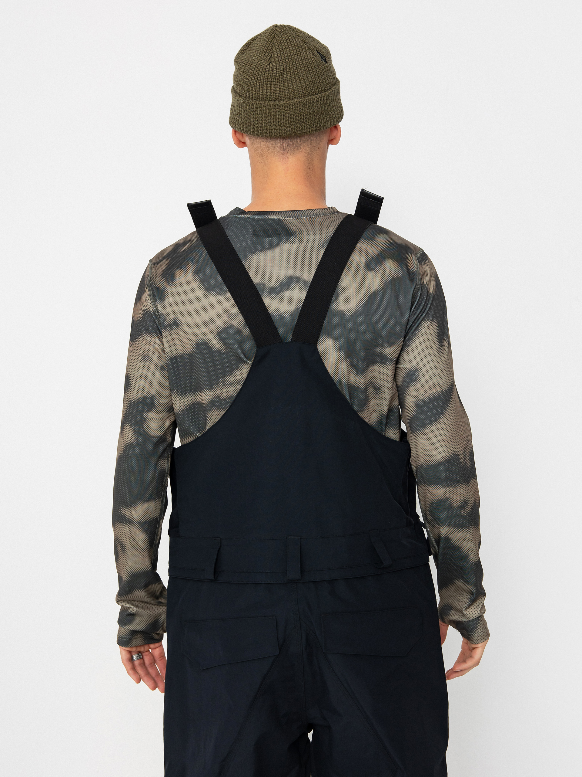 Pánské Snowboardové kalhoty  Volcom Rain Gore Tex Bib Overall (black)