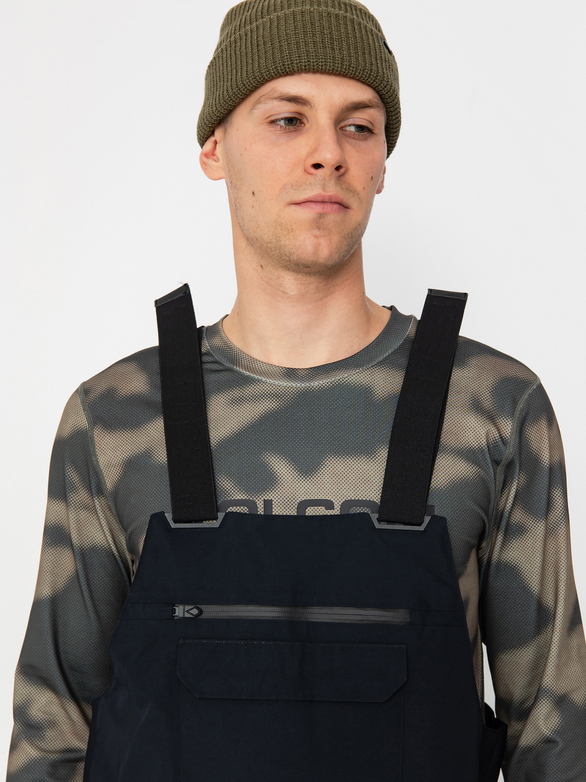 Pánské Snowboardové kalhoty  Volcom Rain Gore Tex Bib Overall (black)