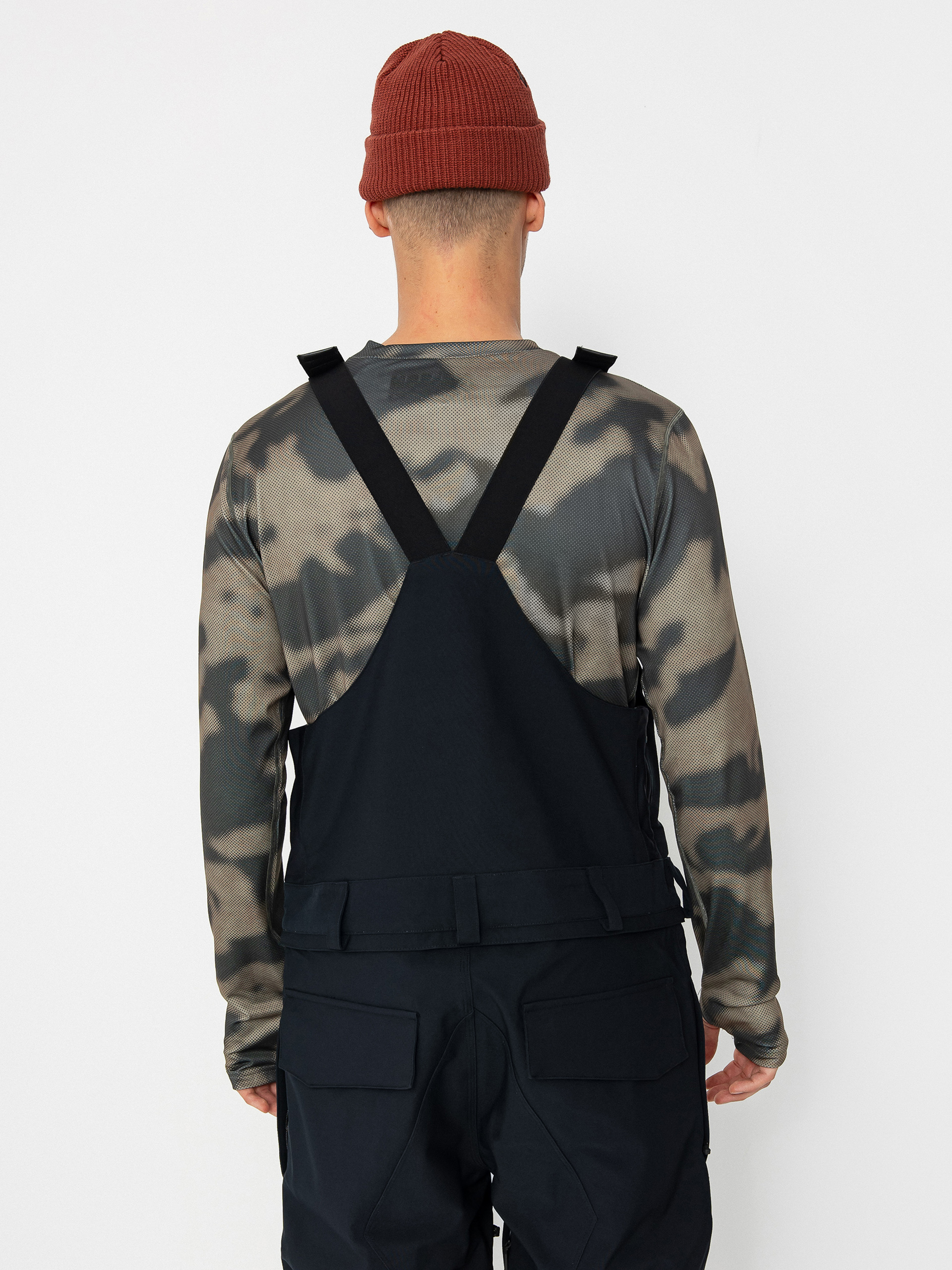 Pánské Snowboardové kalhoty  Volcom Roan Bib Overall (black)