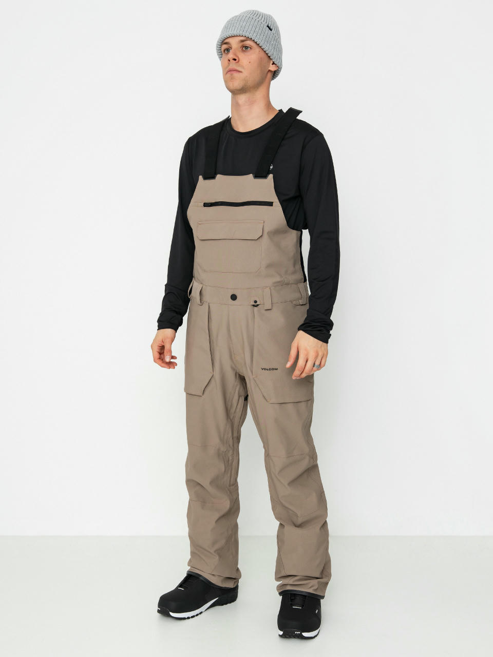 Snowboardové kalhoty  Volcom Roan Bib Overall (chestnut brown)