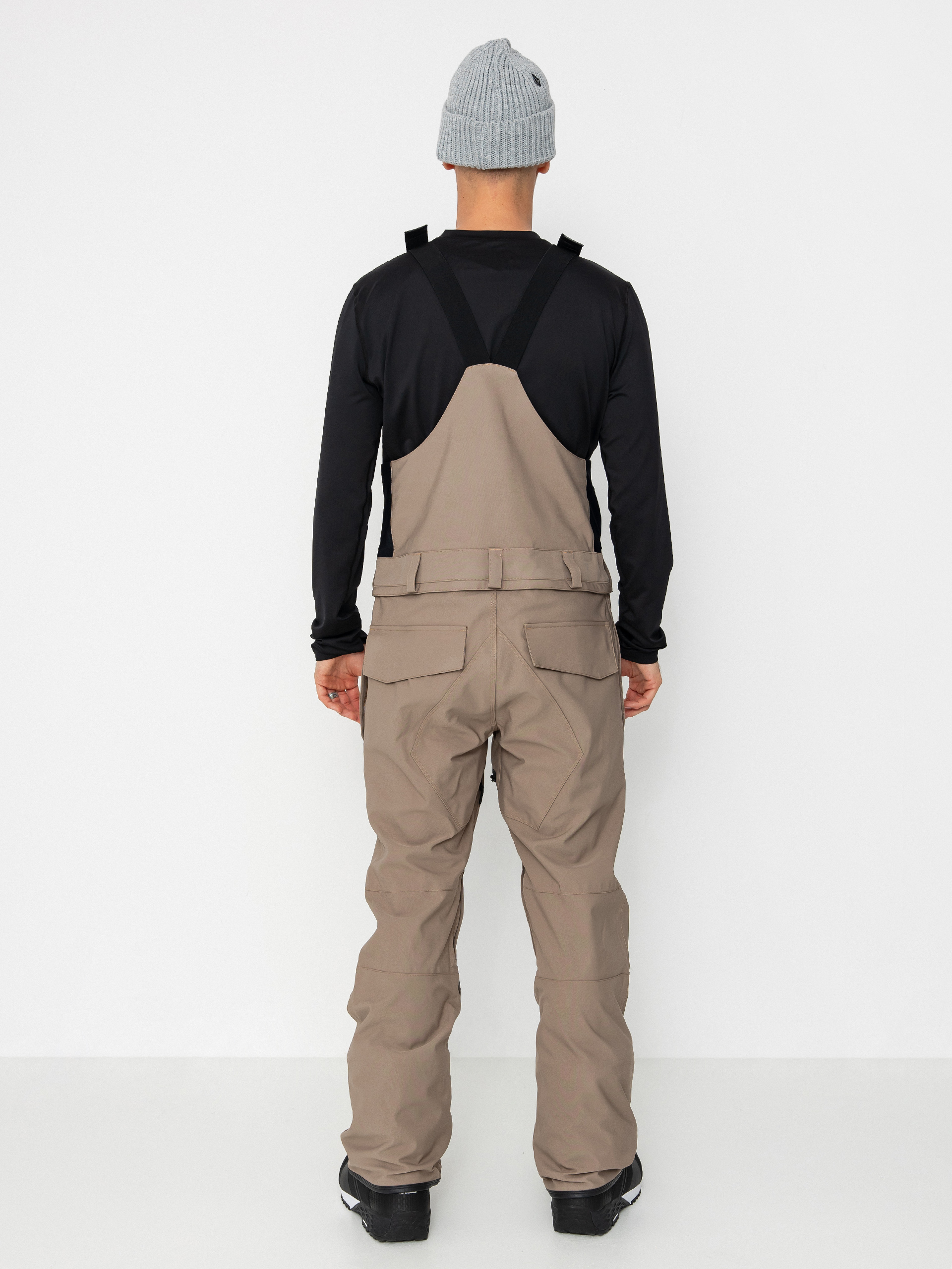 Pánské Snowboardové kalhoty  Volcom Roan Bib Overall (chestnut brown)