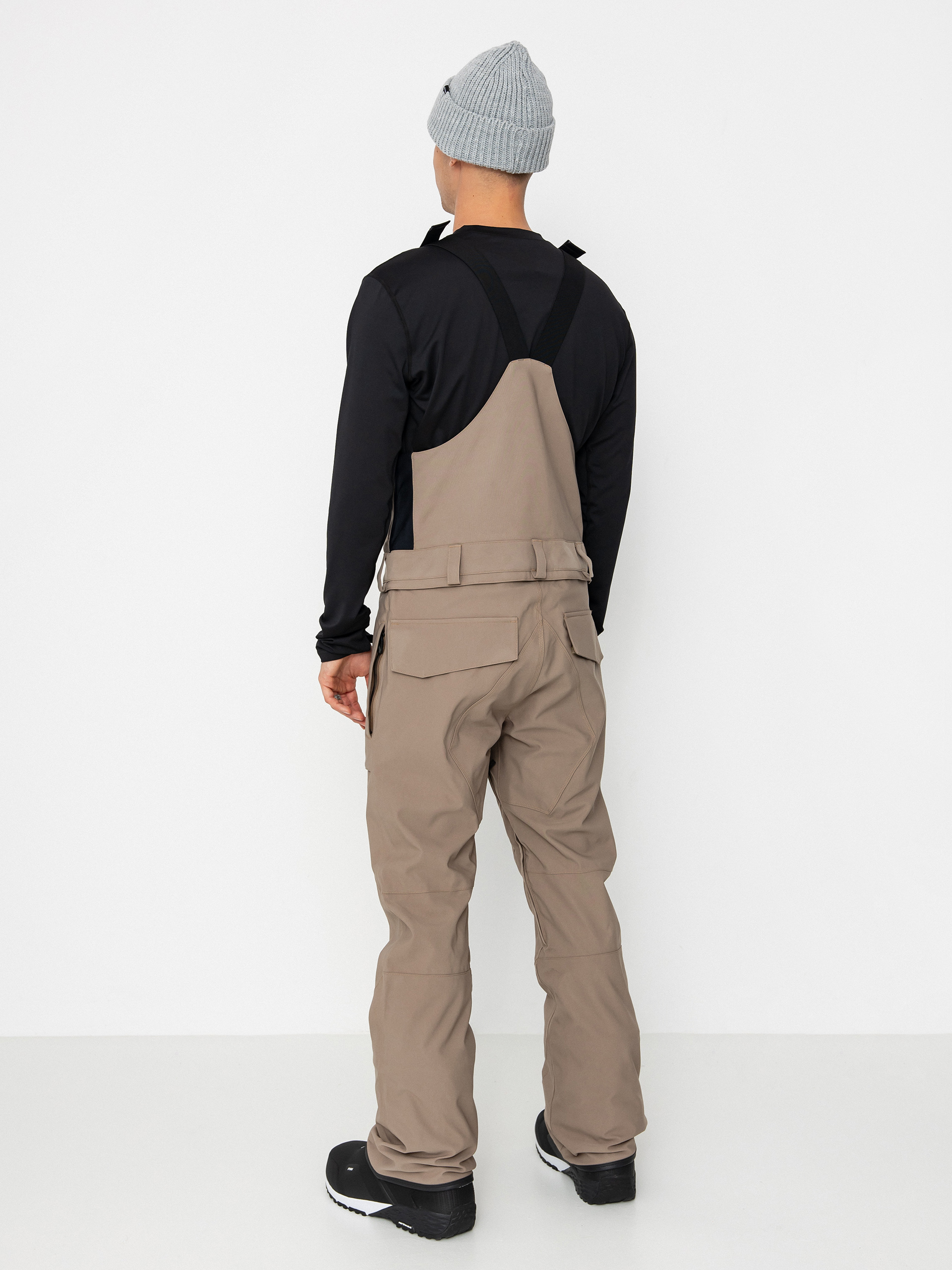 Pánské Snowboardové kalhoty  Volcom Roan Bib Overall (chestnut brown)