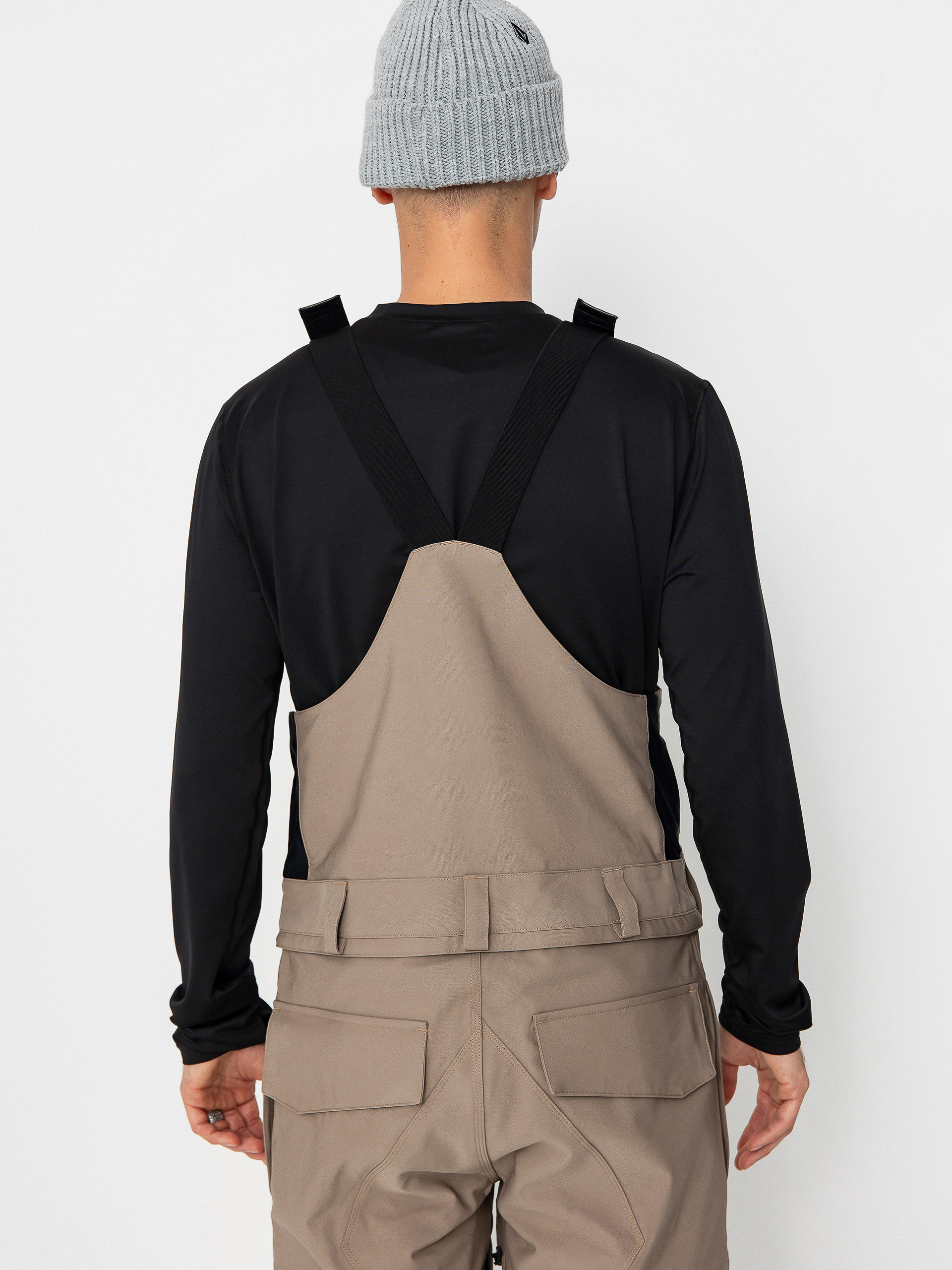 Pánské Snowboardové kalhoty  Volcom Roan Bib Overall (chestnut brown)