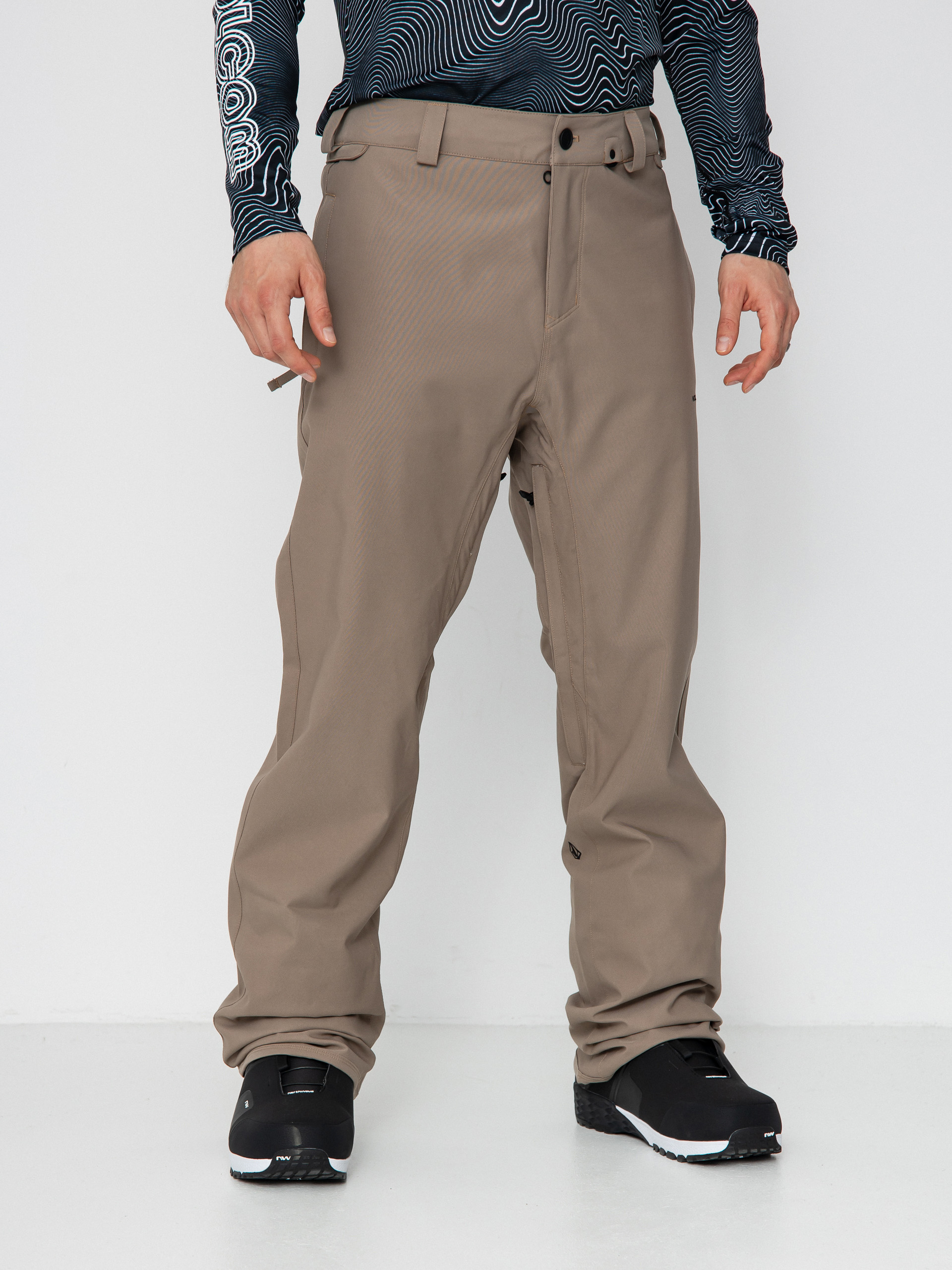 Pánské Snowboardové kalhoty  Volcom Freakin Snow Chino (chestnut brown)