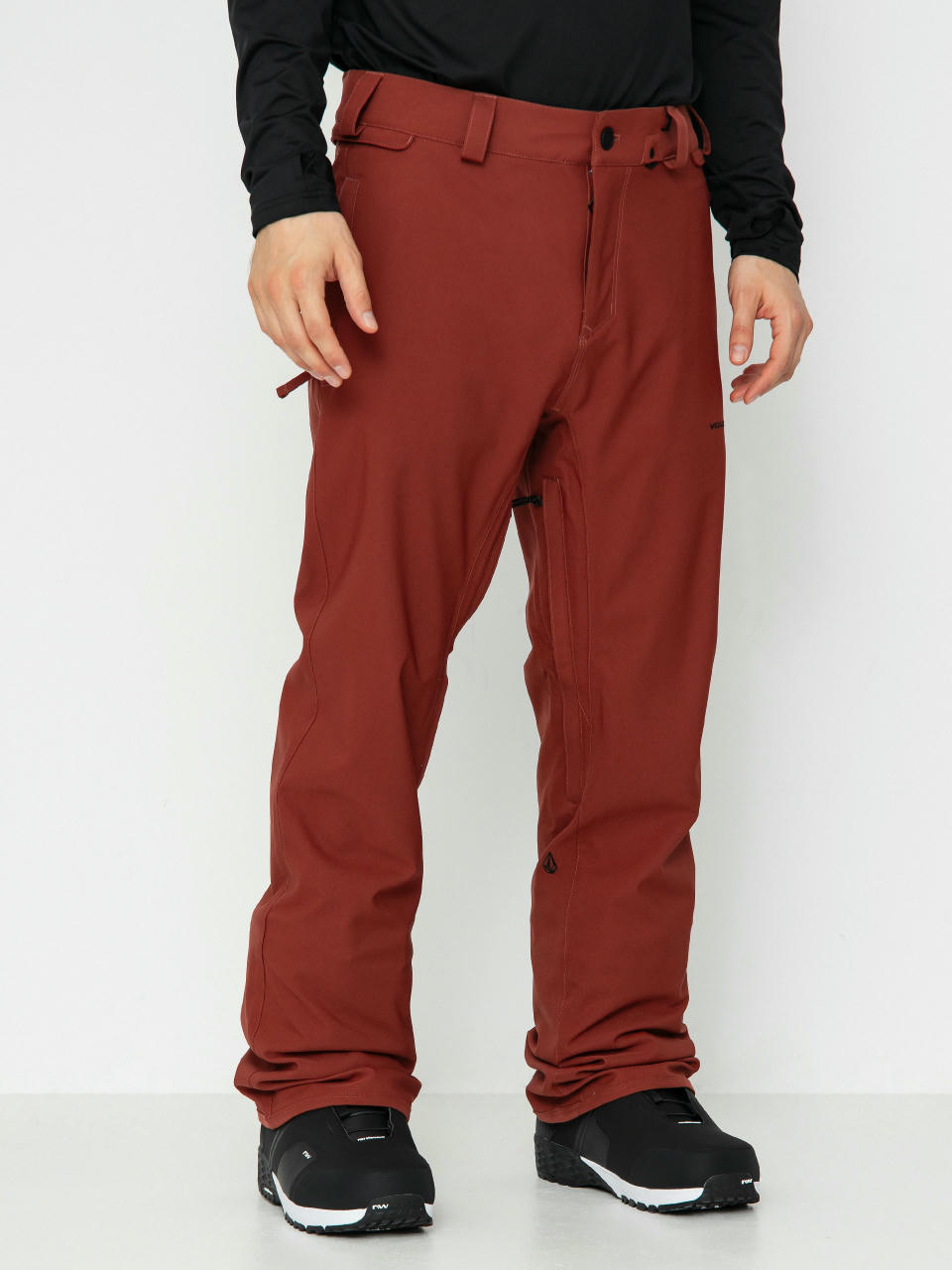 Pánské Snowboardové kalhoty  Volcom Freakin Snow Chino (redwood)