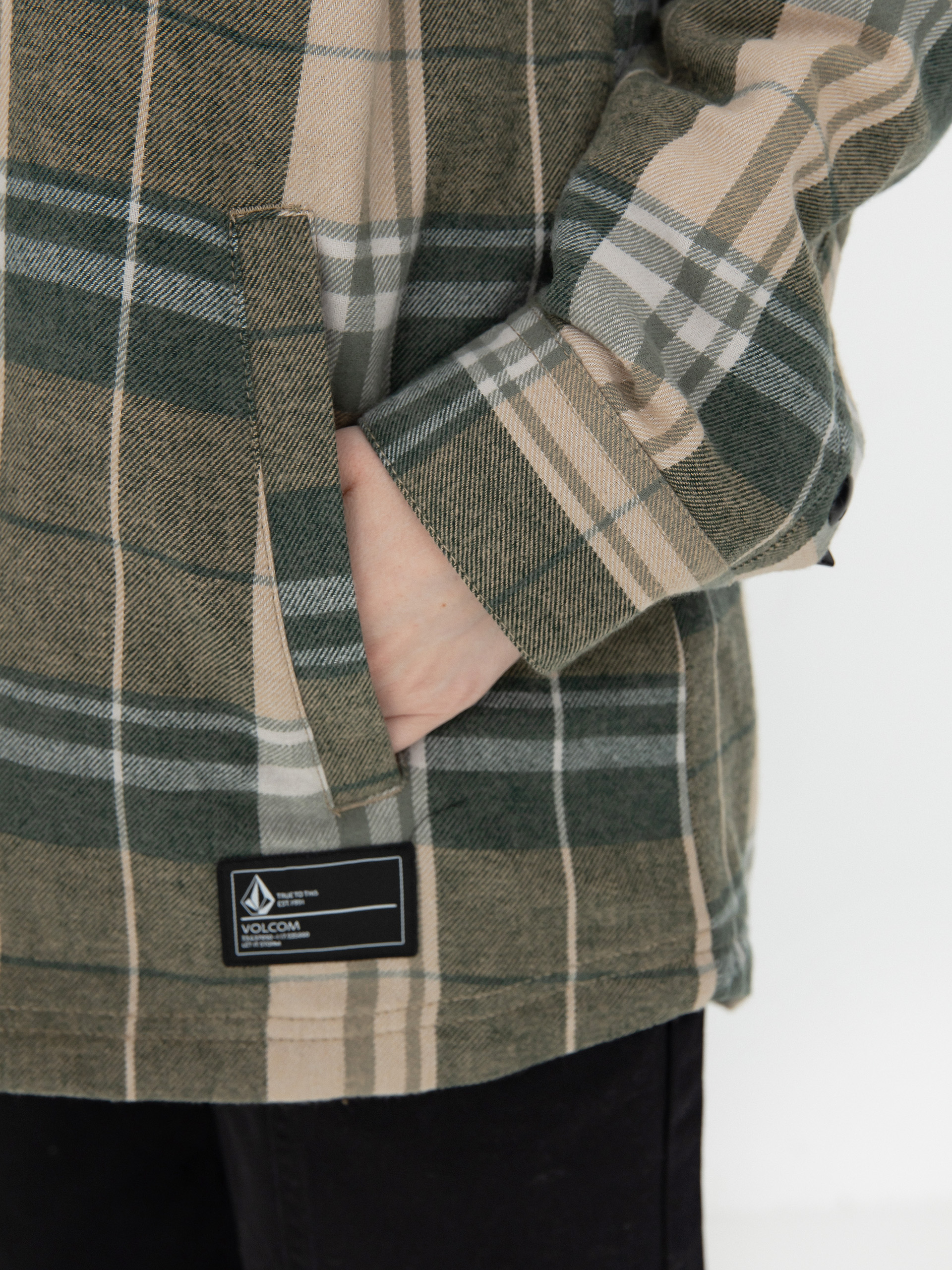 Dámská Snowboardová bunda Volcom Ins Riding Flannel (sand)