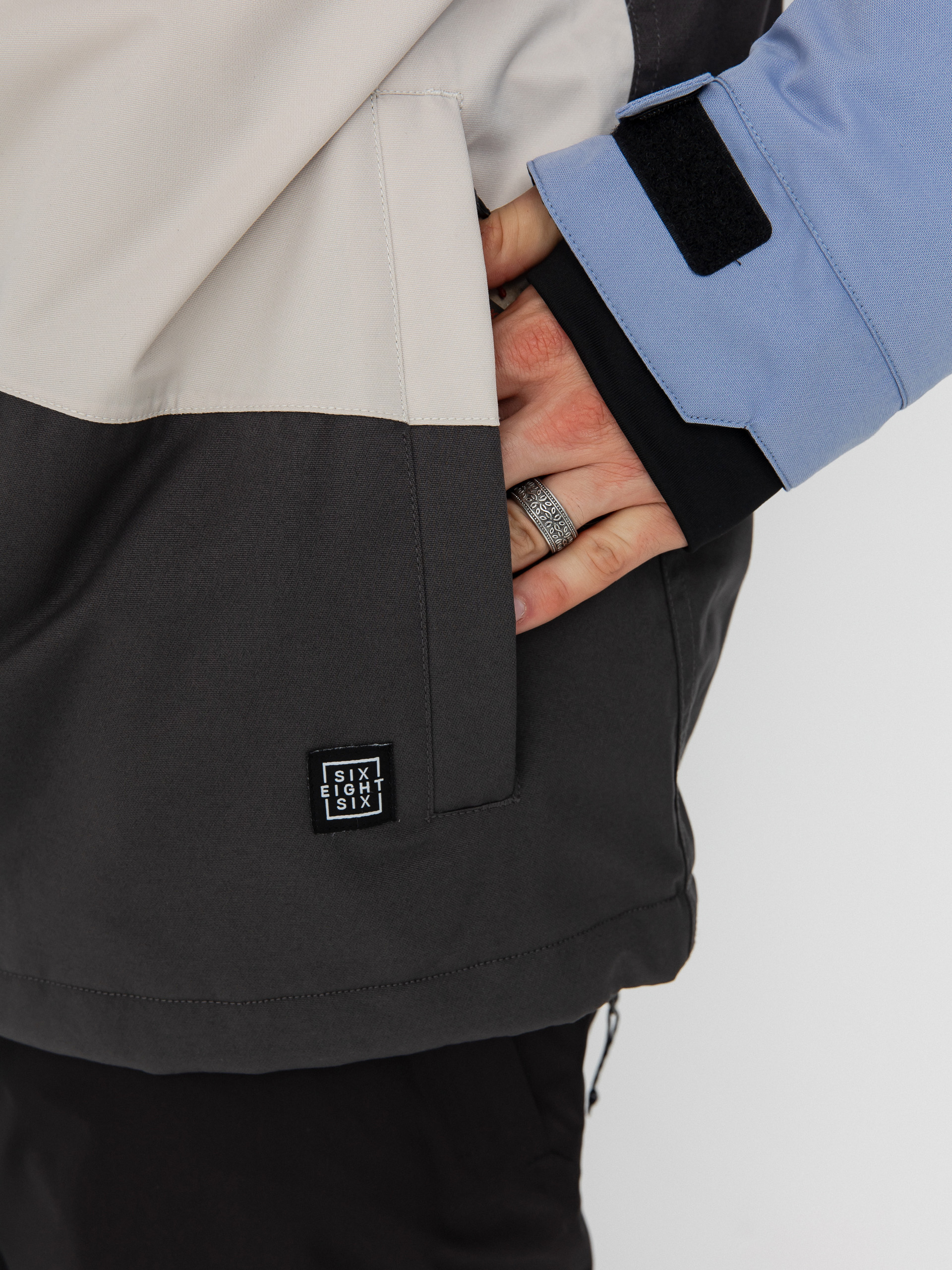 Pánská Snowboardová bunda 686 Geo Insulated (purple impression colorblock)