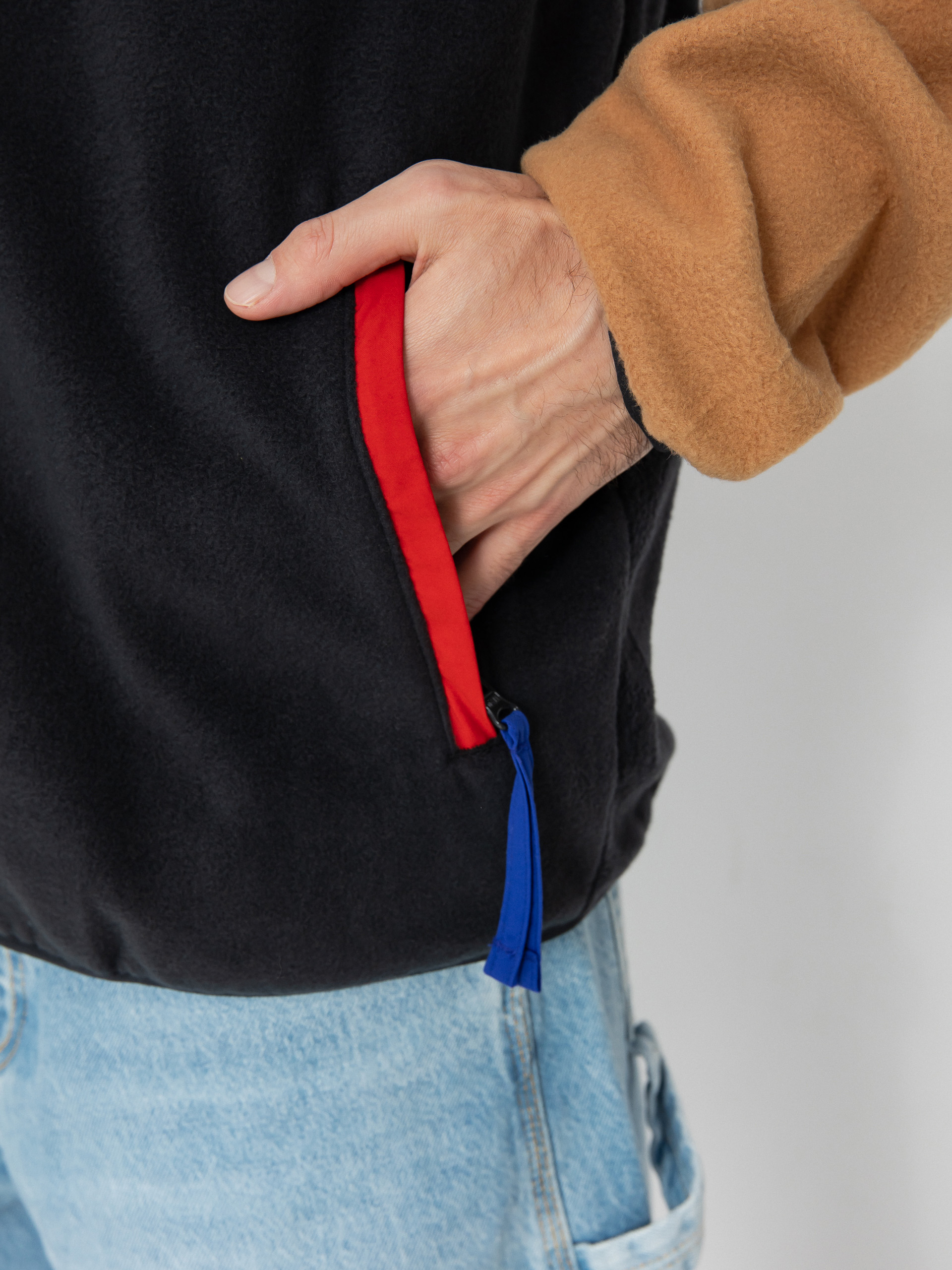 Pánský Fleecová mikina Columbia Backbowl II Full Zip (camel brown bl)