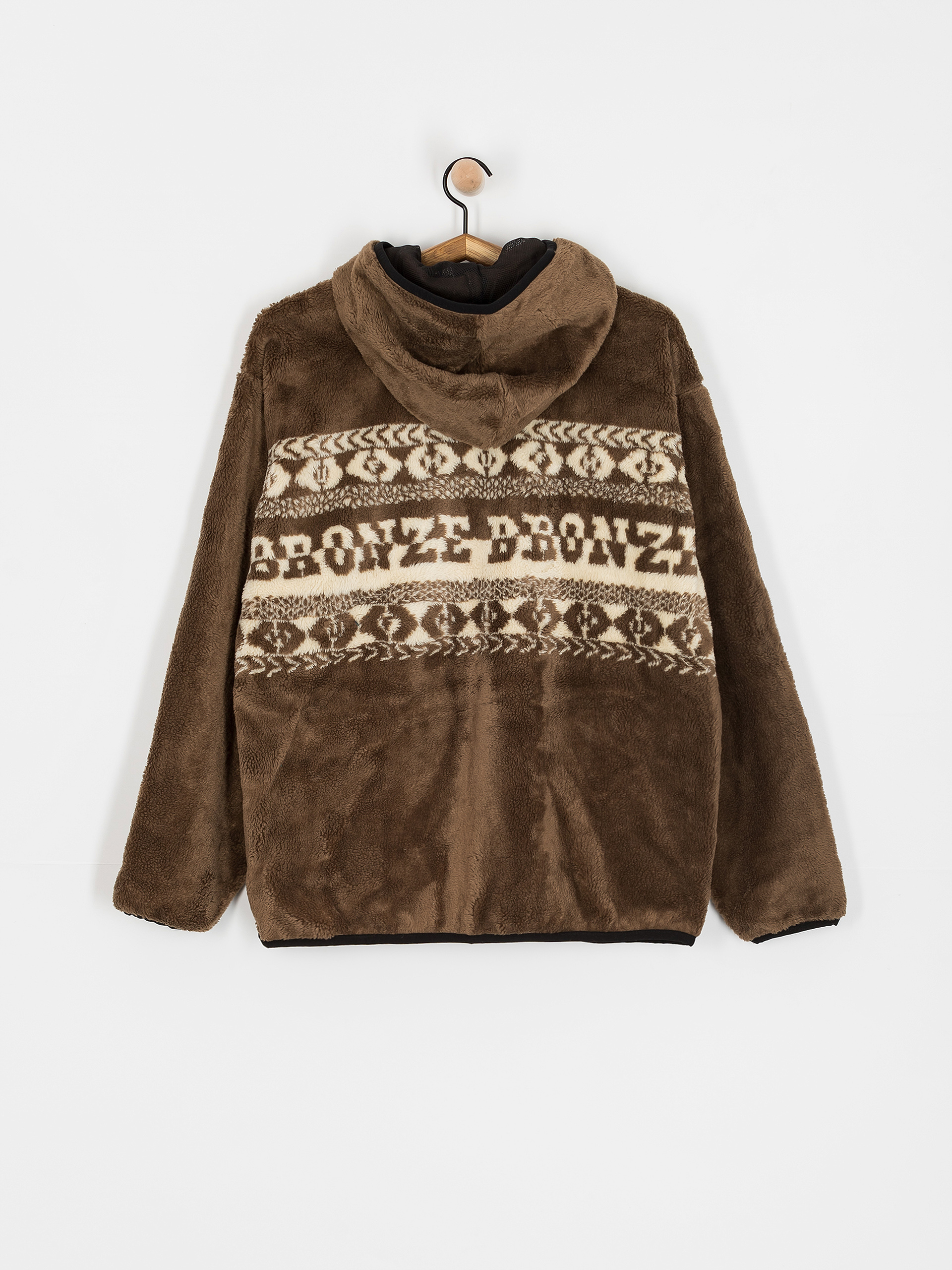 Pánský Fleecová mikina HUF X Bronze High Pile (brown)