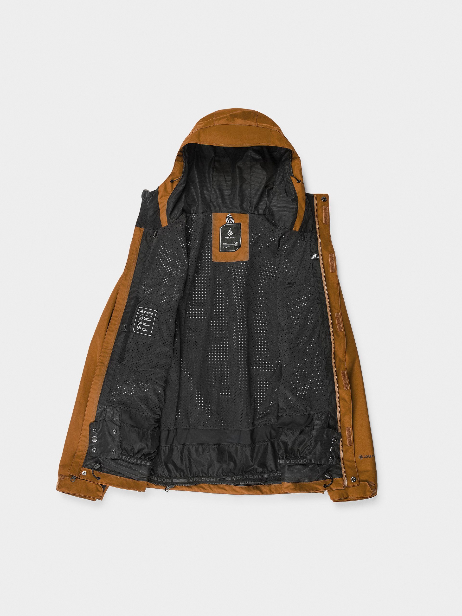 Pánská Snowboardová bunda Volcom Dua Gore Tex (caramel)
