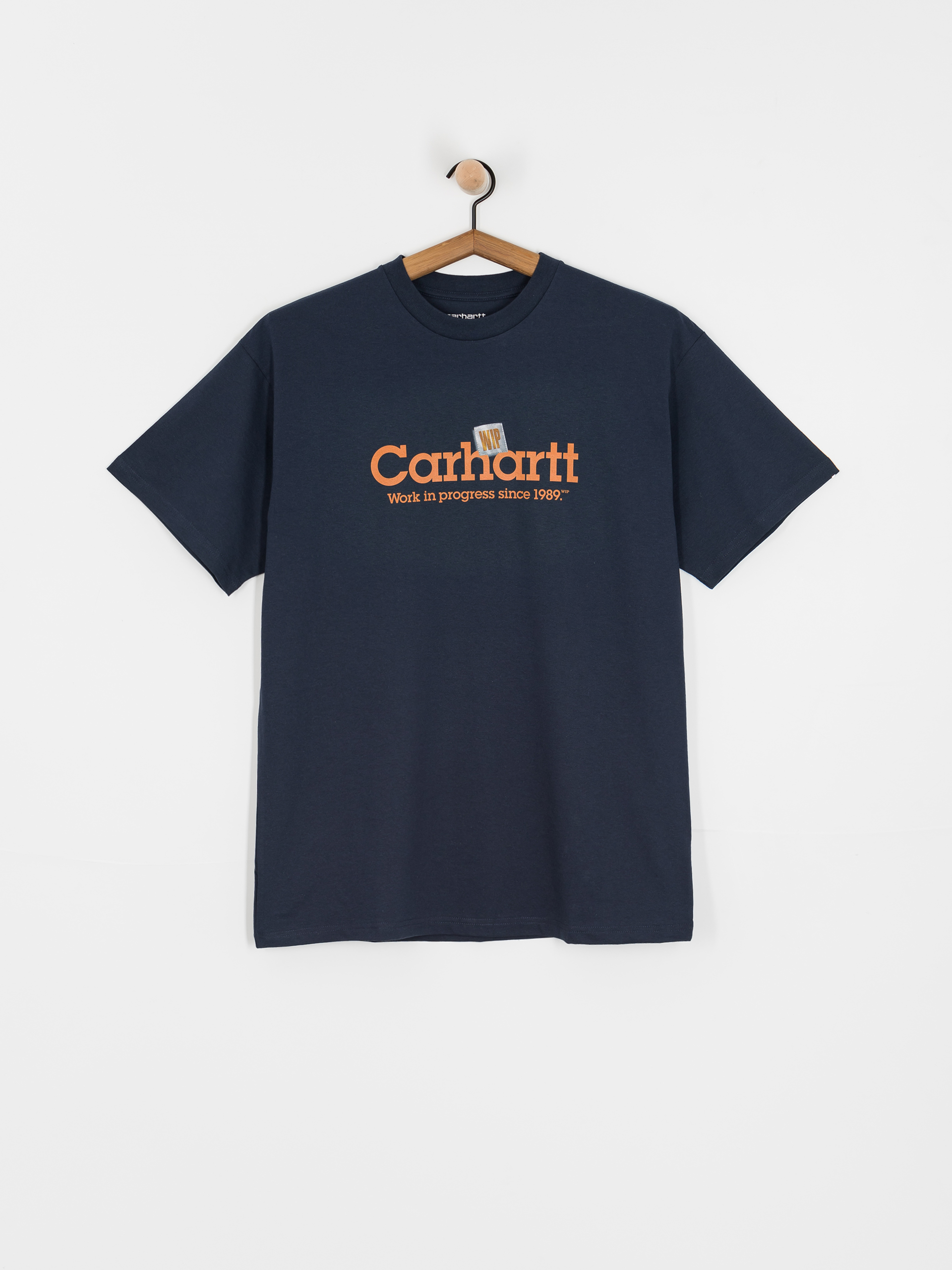 Tričko Carhartt WIP Label Script (blue)