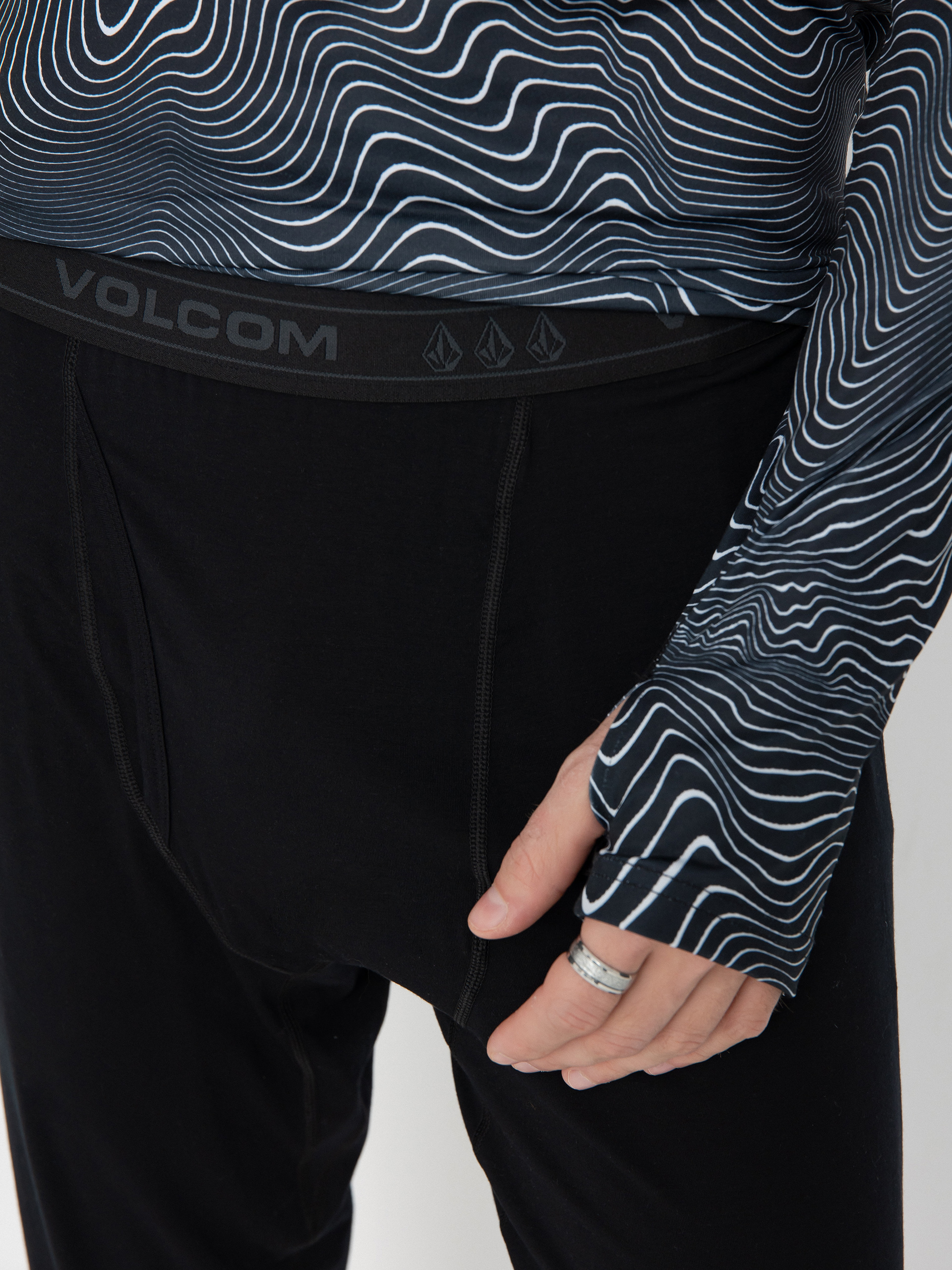 Pánské Termoleginy Volcom M Merino Blend (black)