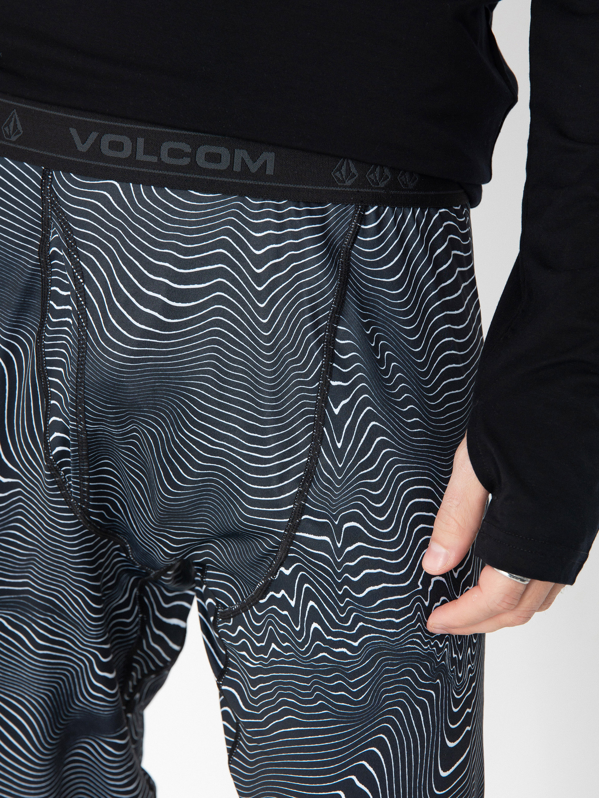 Pánské Termoleginy Volcom M V Science (black print)