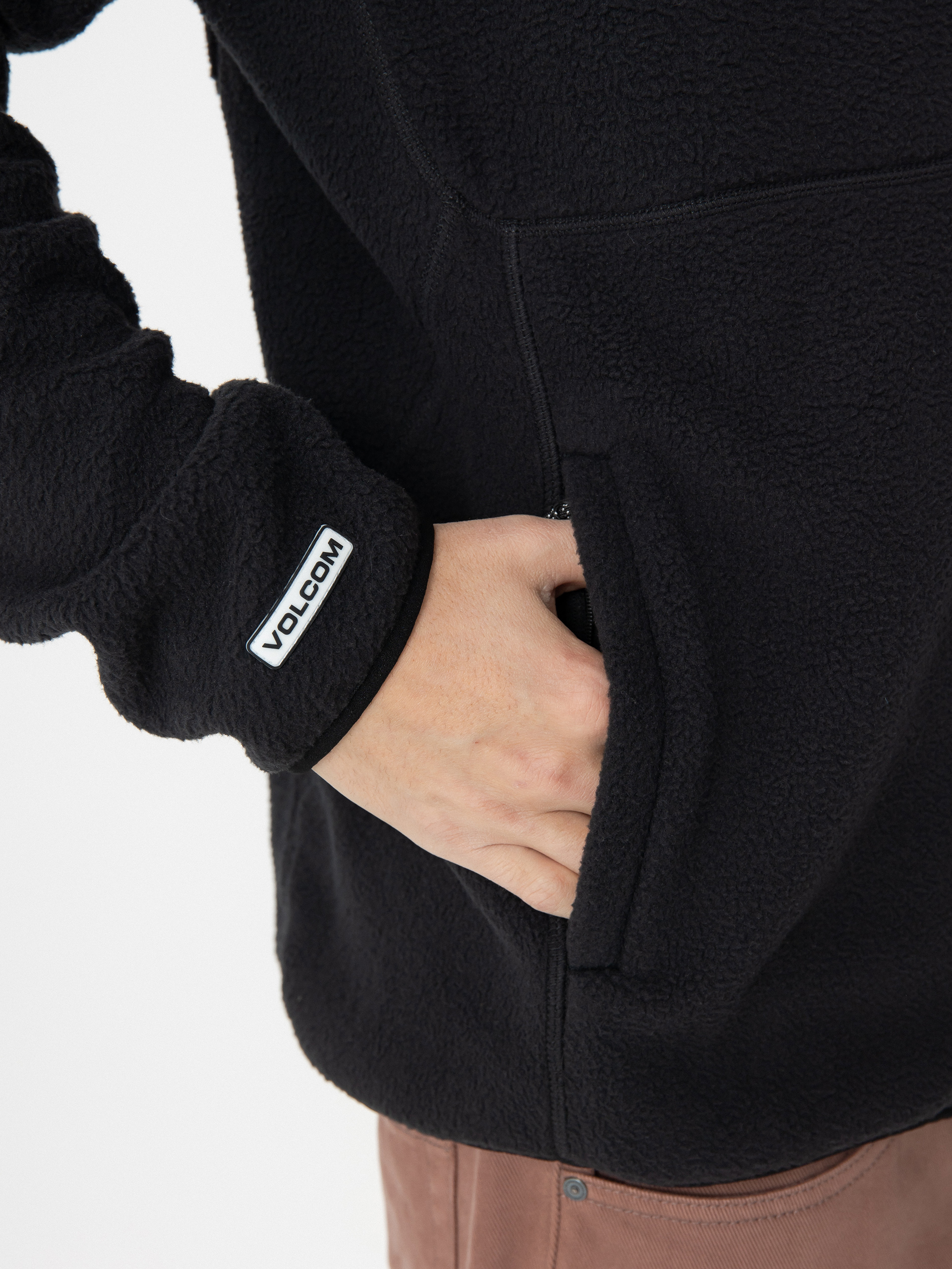 Pánská Termomikina  Volcom Fleecer Full Zip (black)