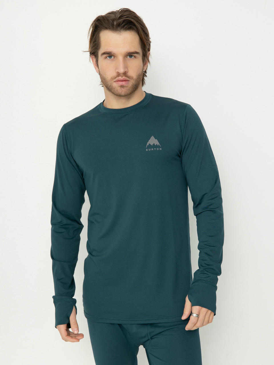 Pánský Triko Burton Lightweight X Crew (deep emerald)