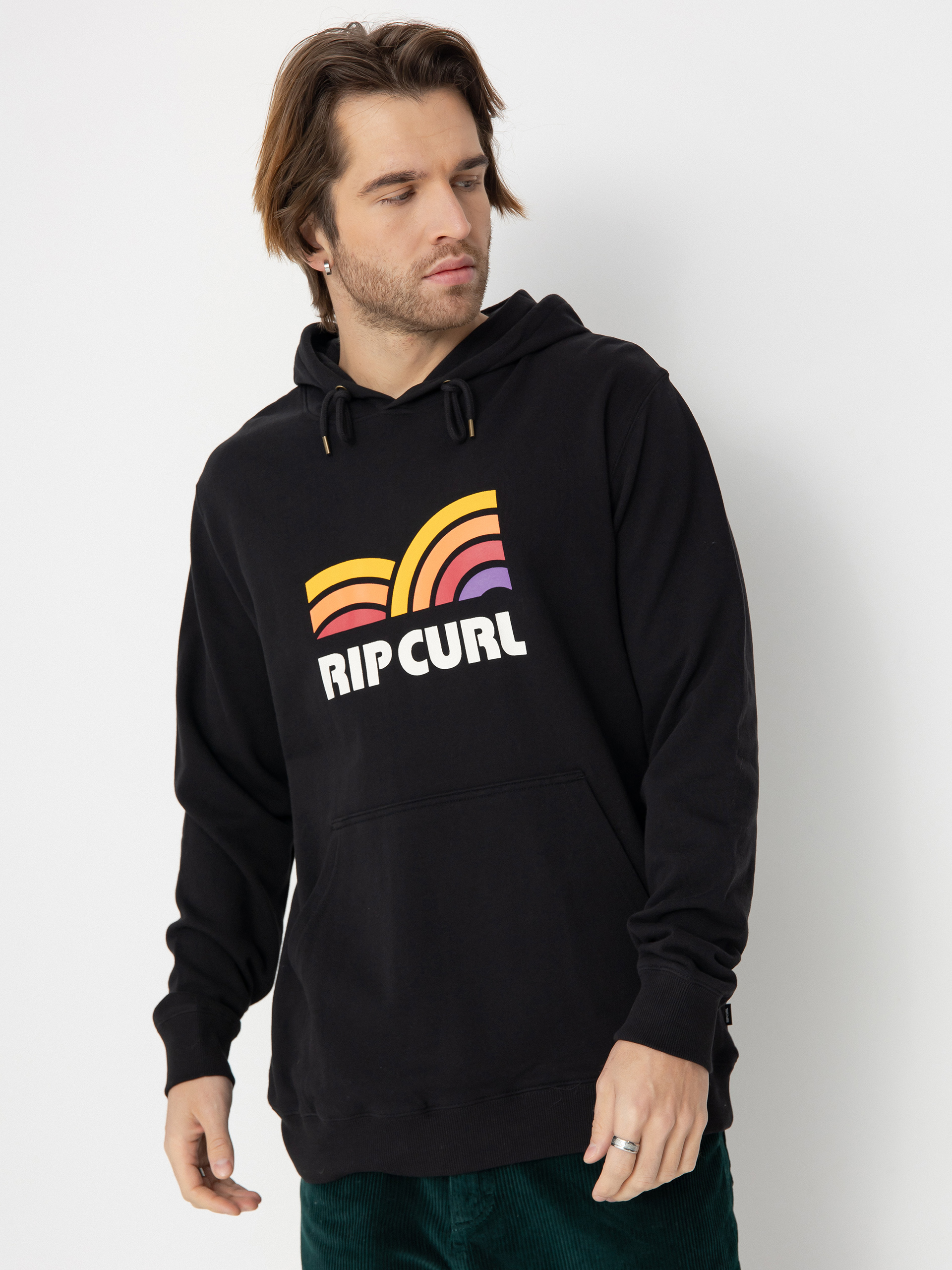 Mikina s kapucí Rip Curl Surf Revival Capture HD (black)