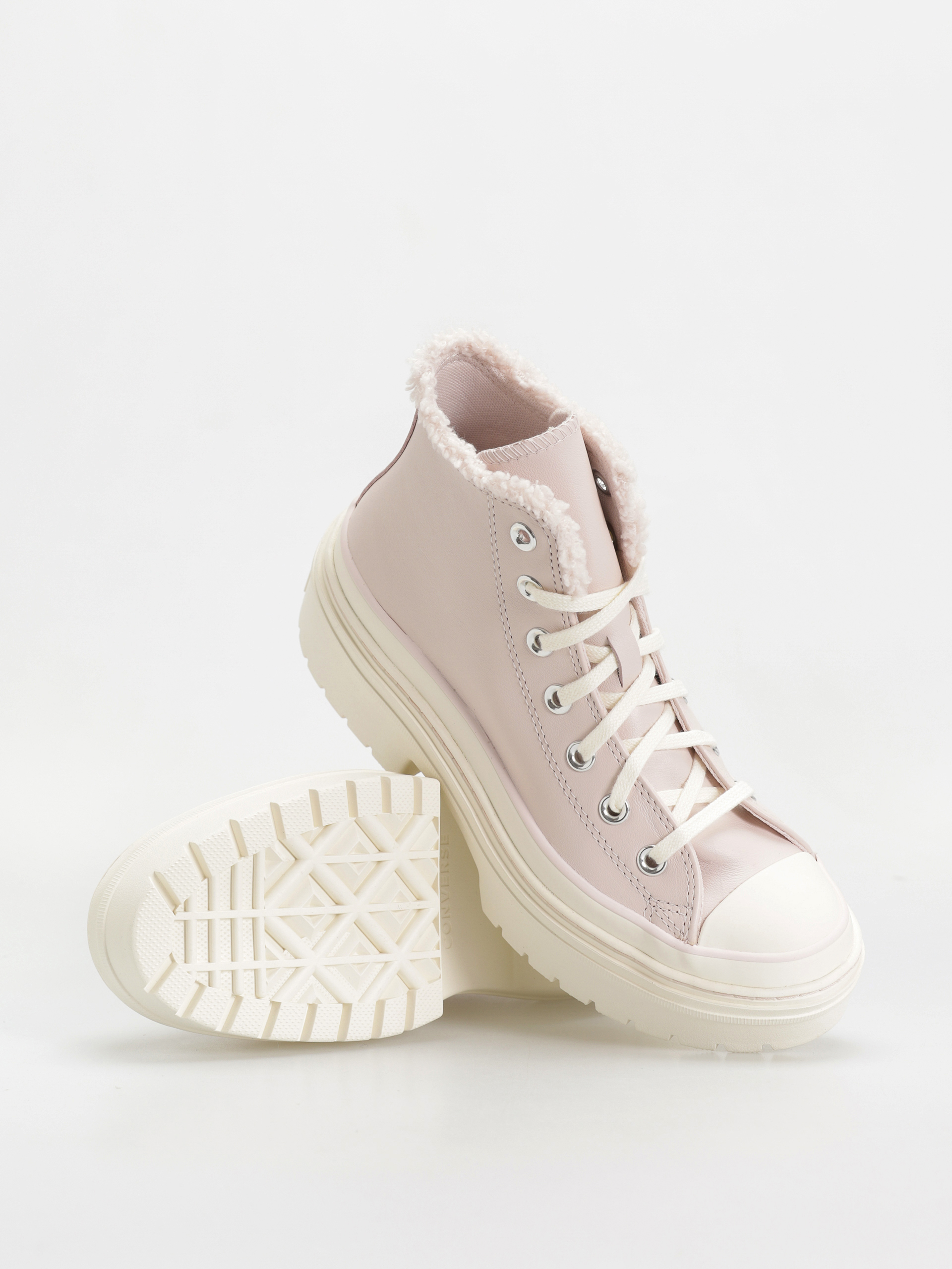 Boty Converse Chuck Taylor All Star Lugged Heel Sherpa Wmn (blush hush/egret/egret)