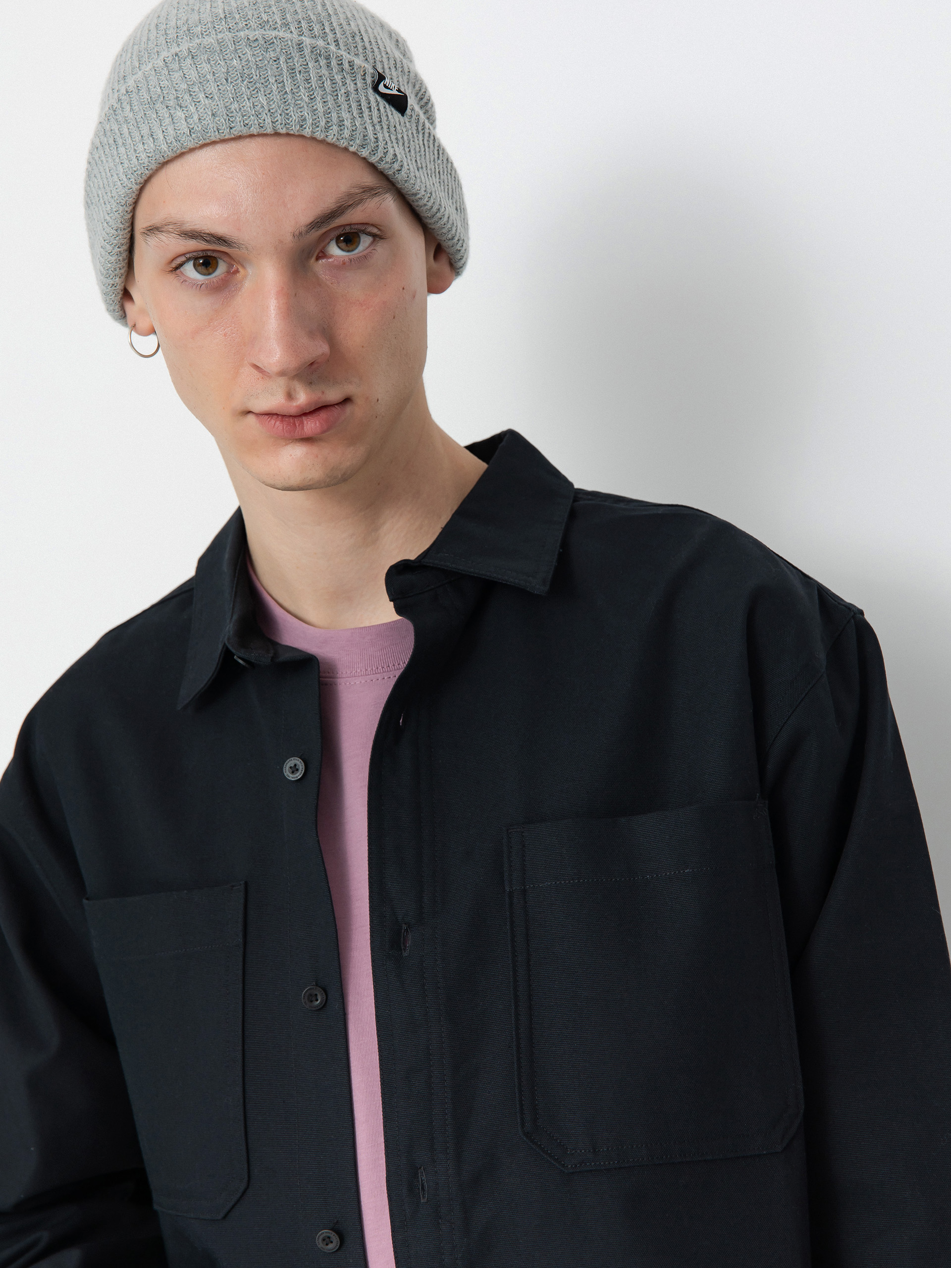 Košile Nike SB Essential Woven (black/white)