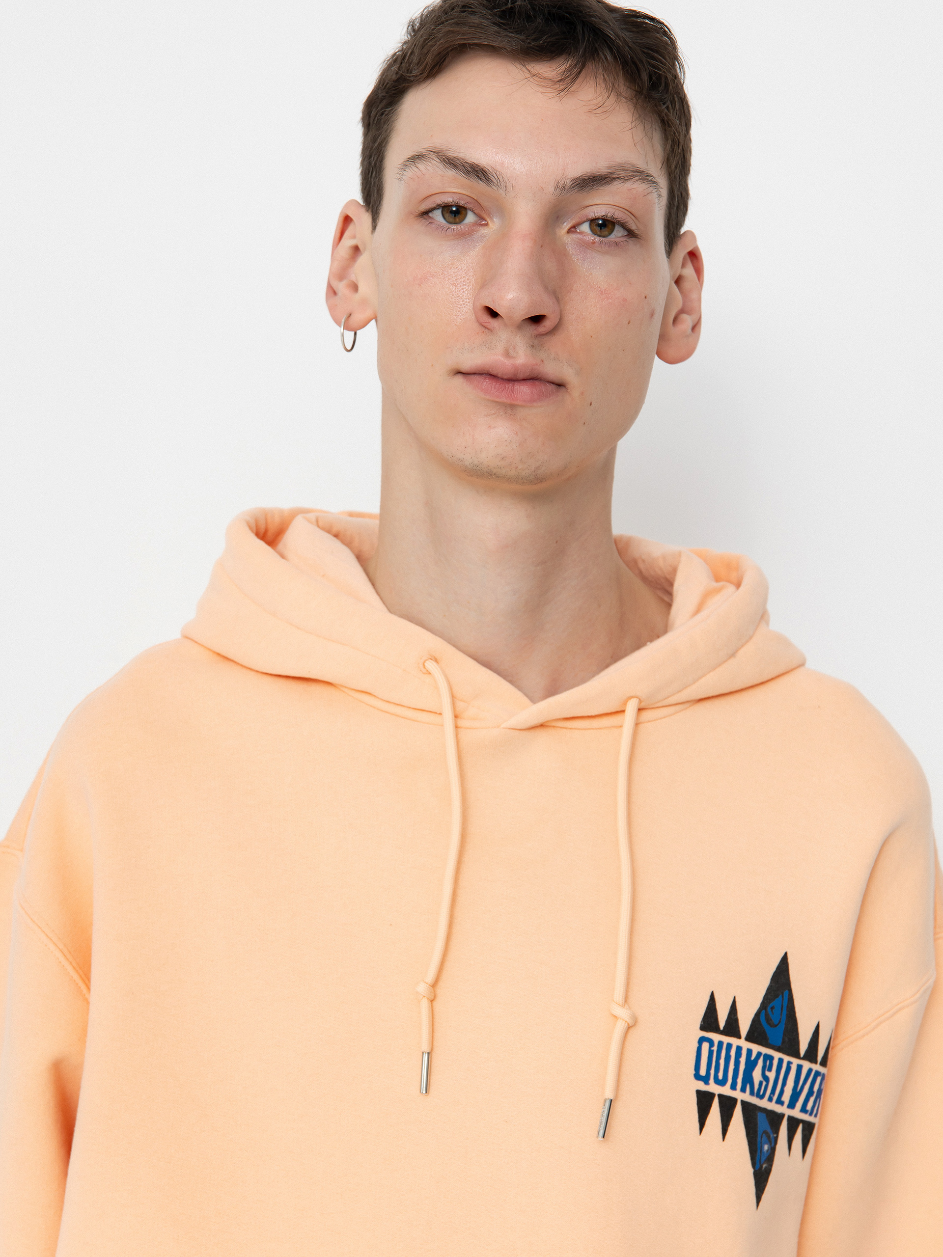 Mikina s kapucí Quiksilver Good Hope Lake HD (peach parfait)