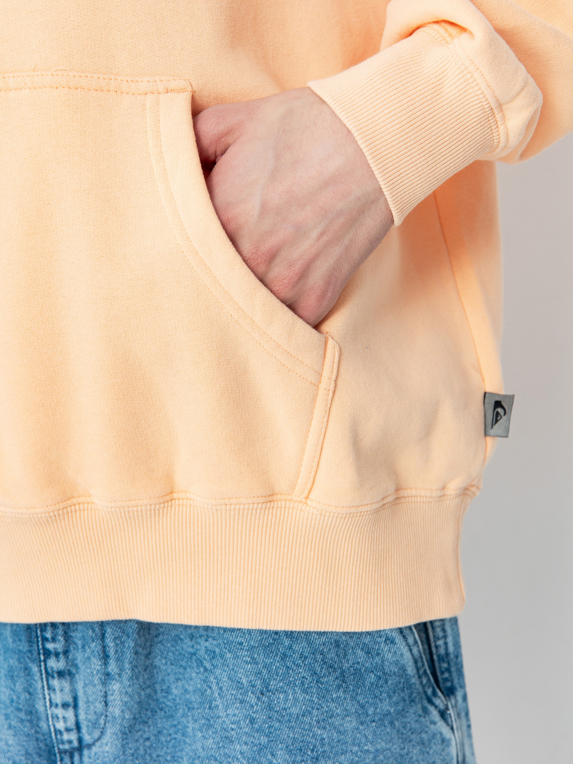 Mikina s kapucí Quiksilver Good Hope Lake HD (peach parfait)