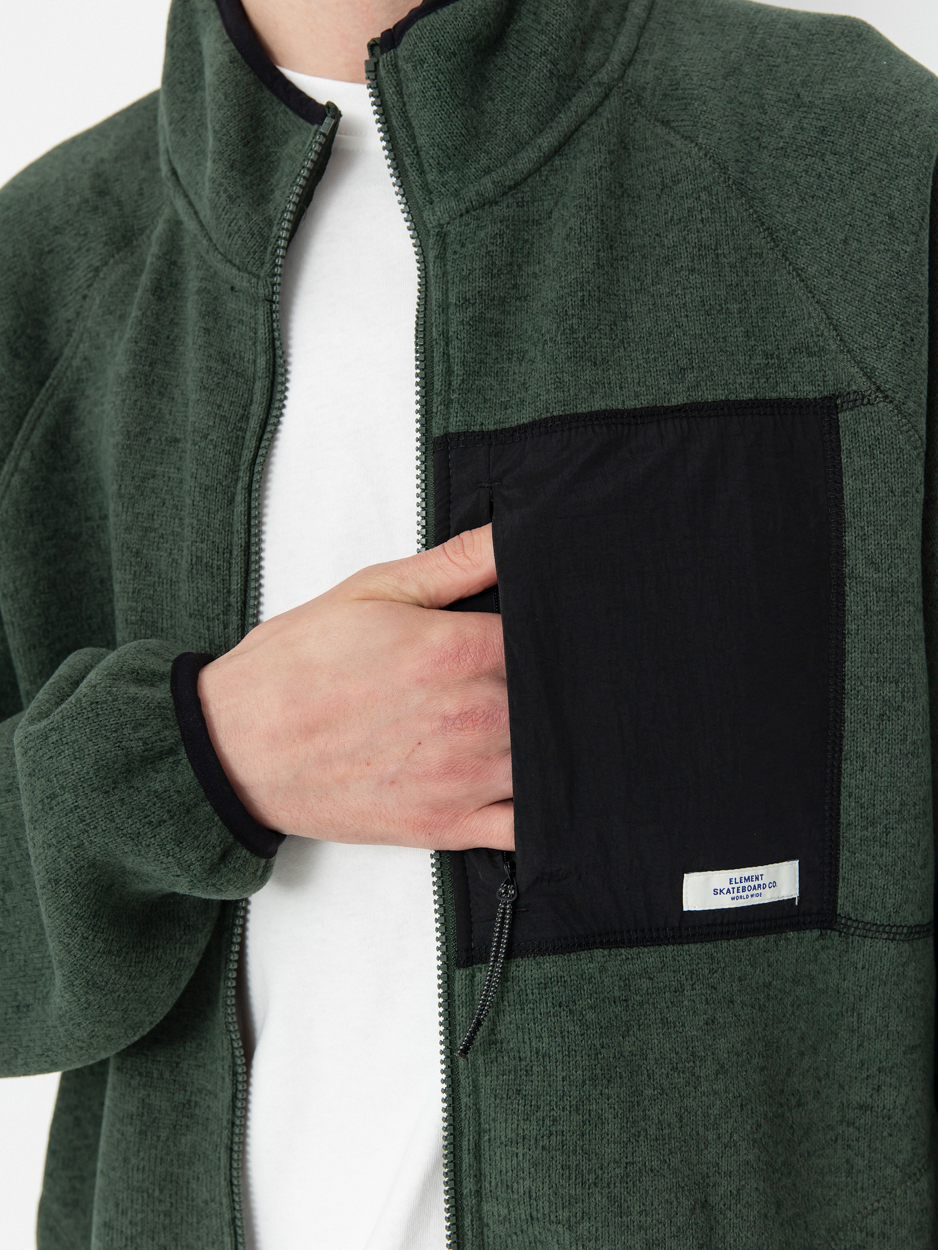 Pánský Fleecová mikina Element Sahtu Zip (deep forest)