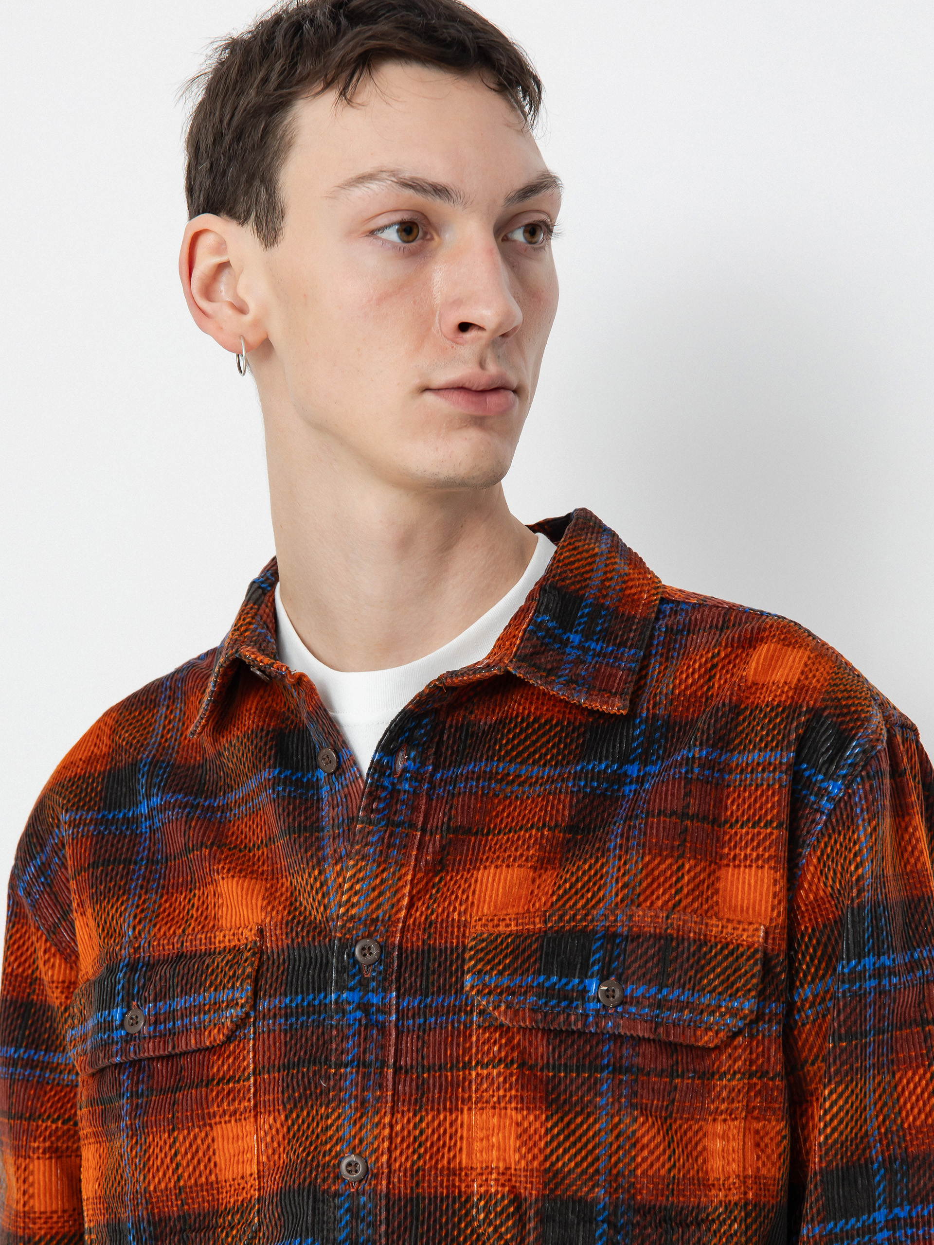 Košile Quiksilver Venture Overshirt Cord (henna venture os cord)