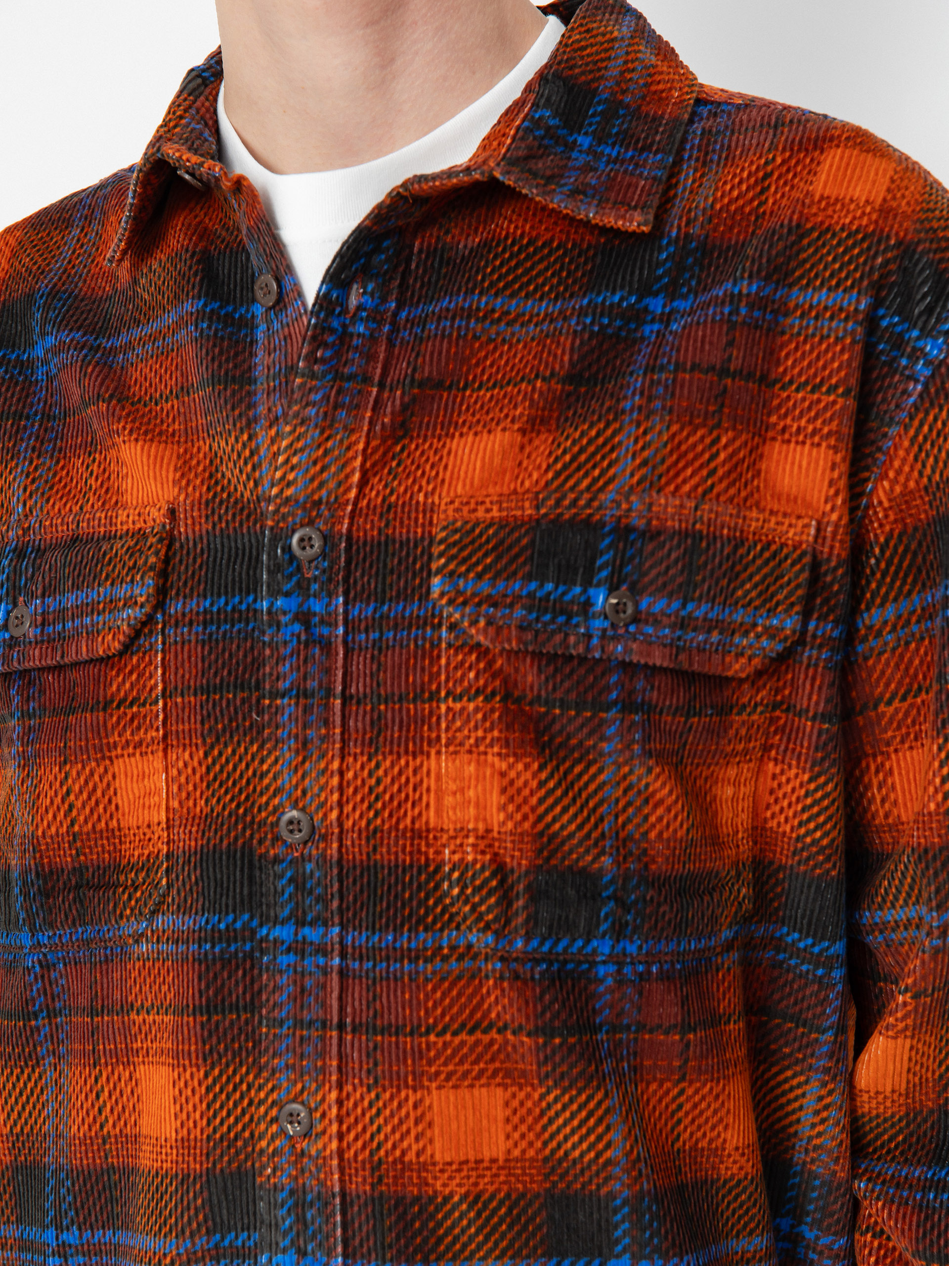 Košile Quiksilver Venture Overshirt Cord (henna venture os cord)