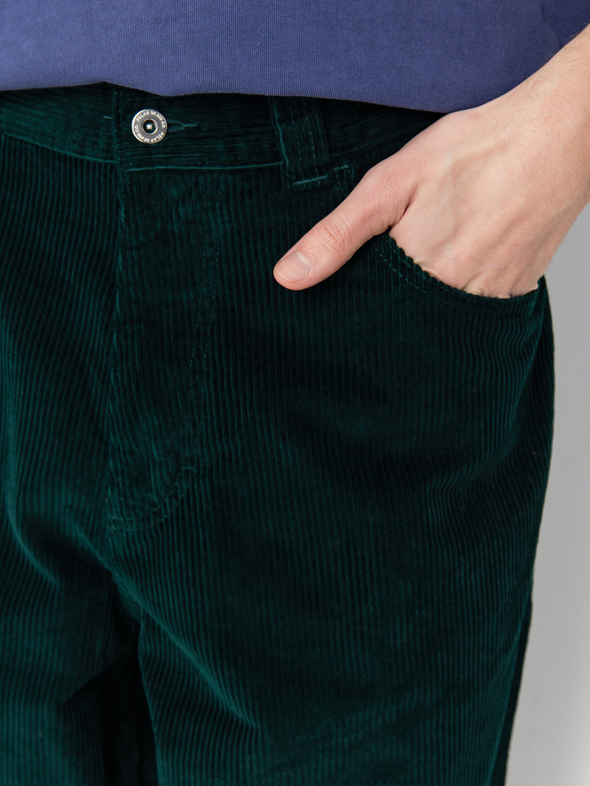 Kalhoty Polar Skate Big Boy Cord (dark emerald)