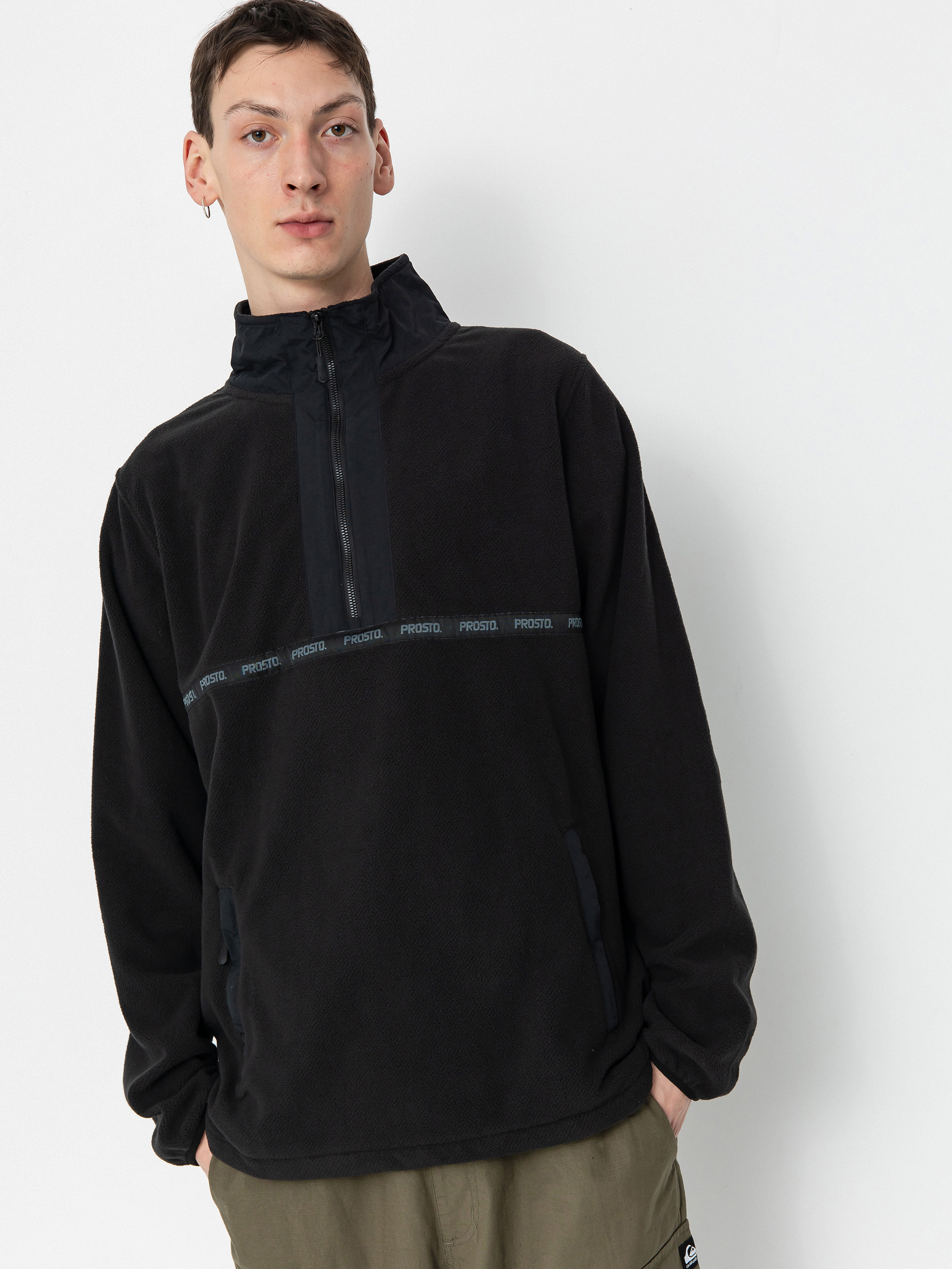 Mikina Prosto Nero Half Zip (black)