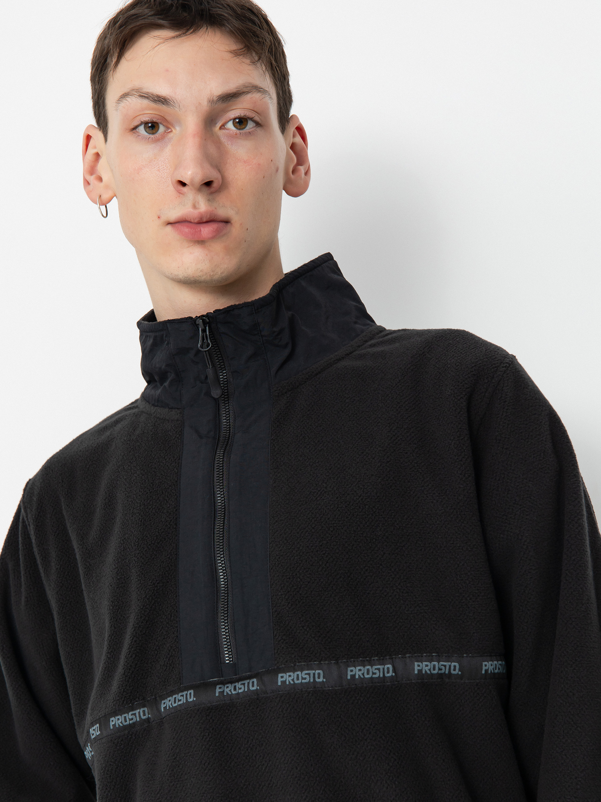 Mikina Prosto Nero Half Zip (black)