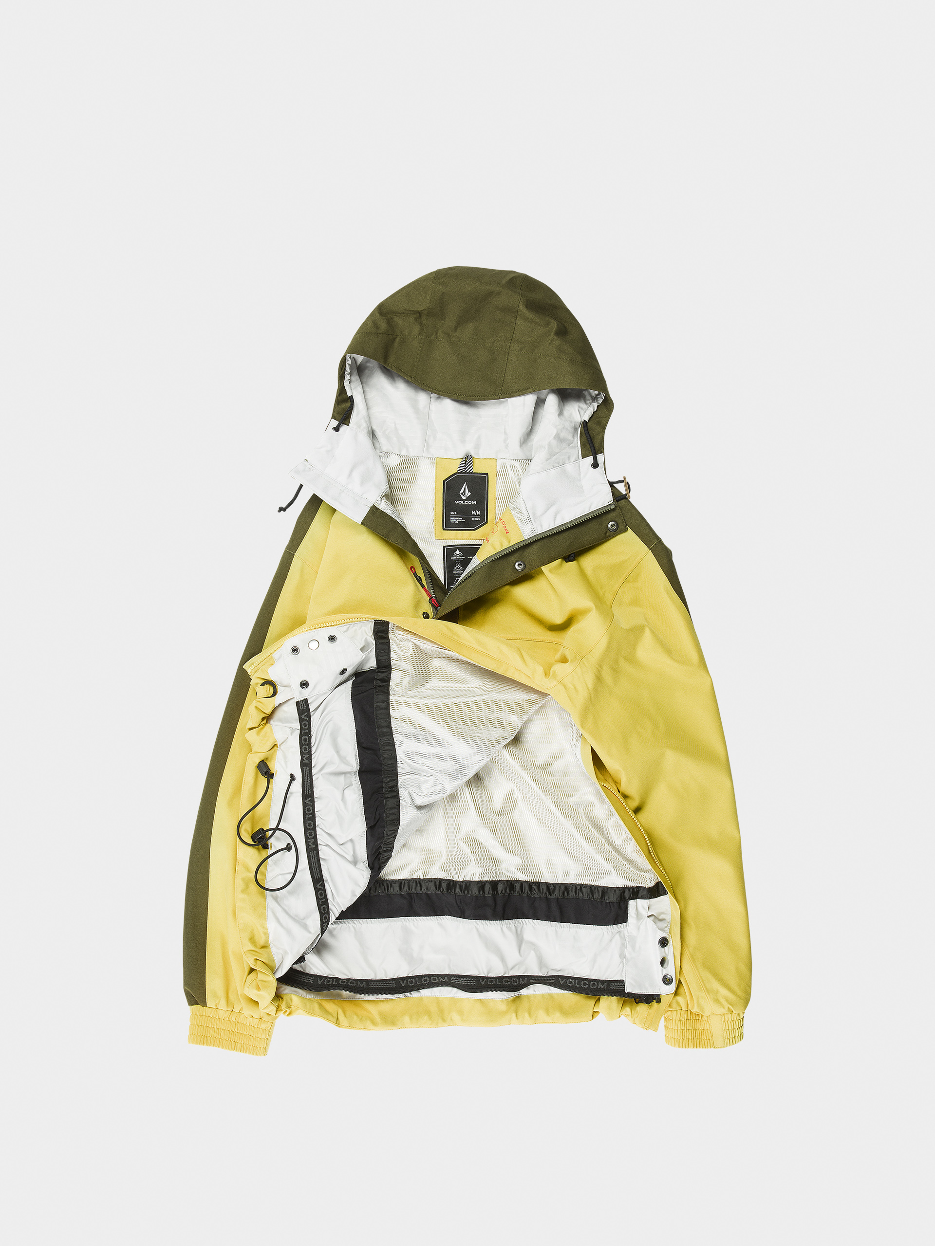 Pánská Snowboardová bunda Volcom Longo 20K Pullover (dark yellow)