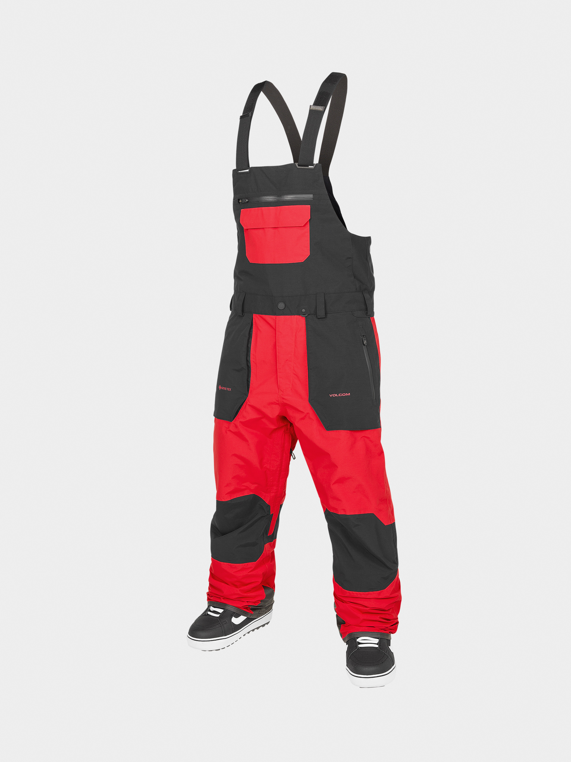 Snowboardové kalhoty  Volcom Rain Gore Tex Bib Overall (crimson)