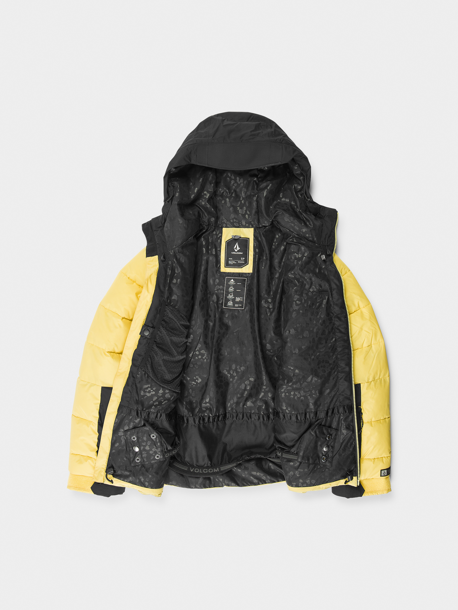 Dámská Snowboardová bunda Volcom Puffleup (dark yellow)