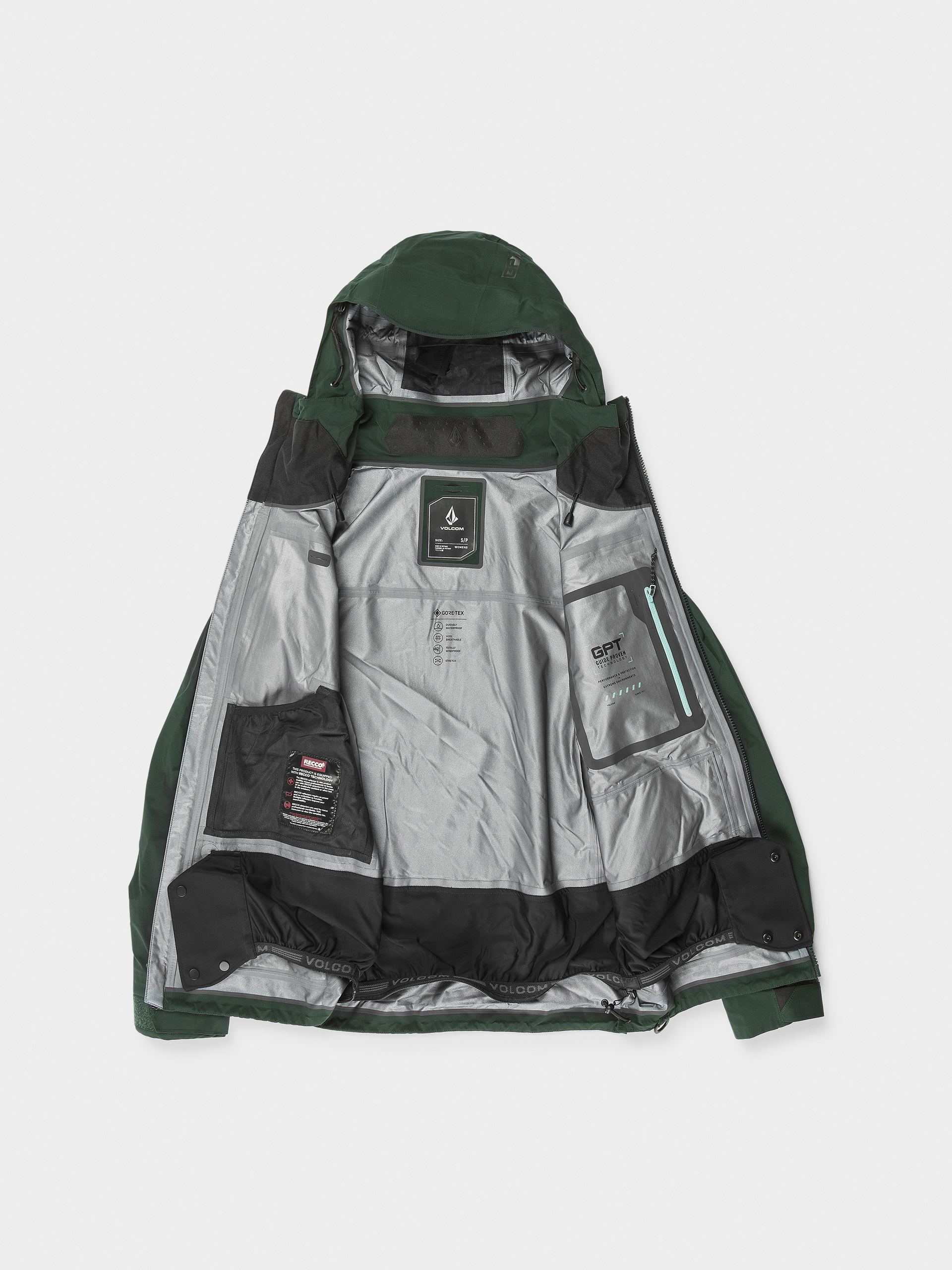 Dámská Snowboardová bunda Volcom Vs 3L Stretch Gore (scarab)